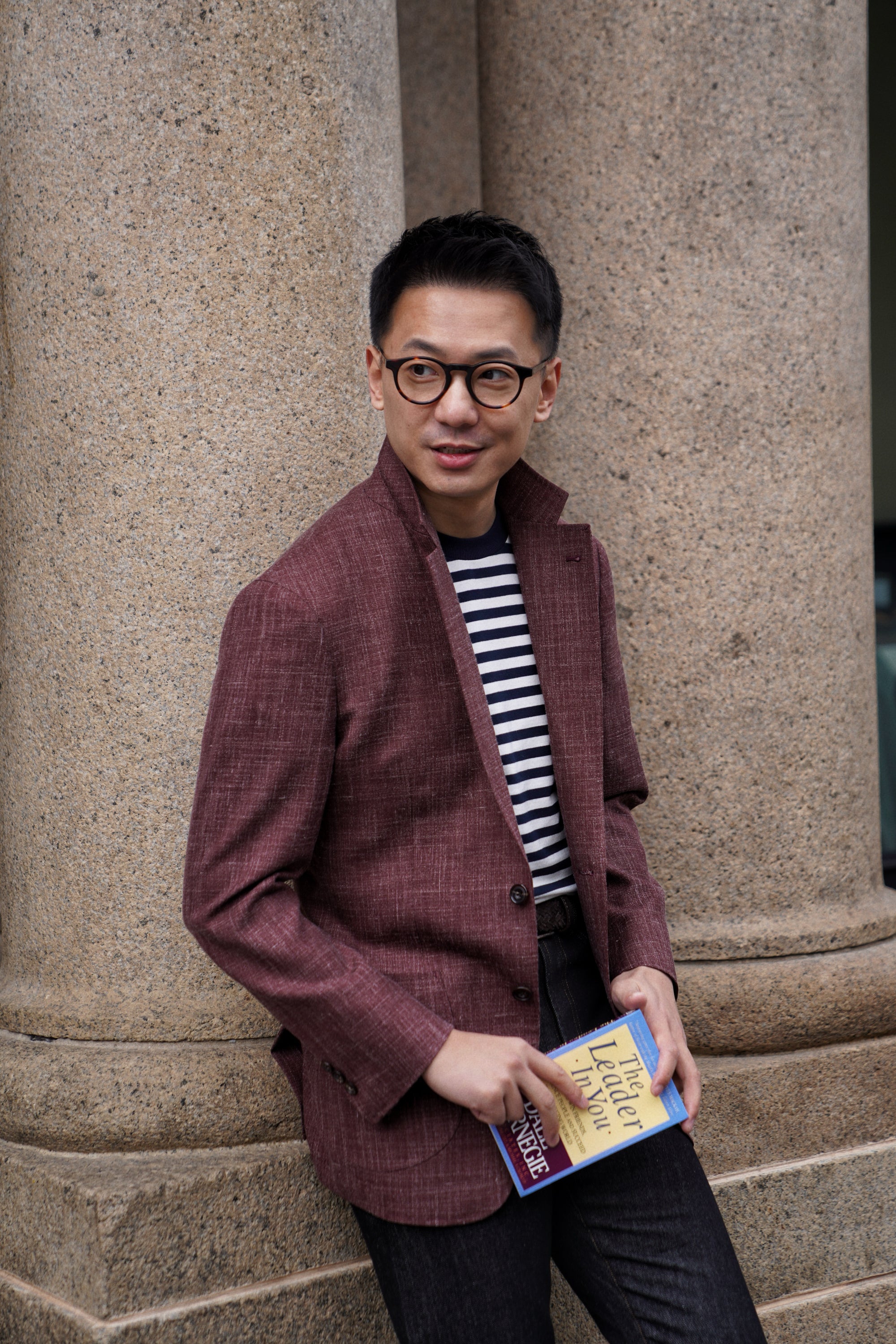 MTO Rust Silk Linen Wool Jacket #768