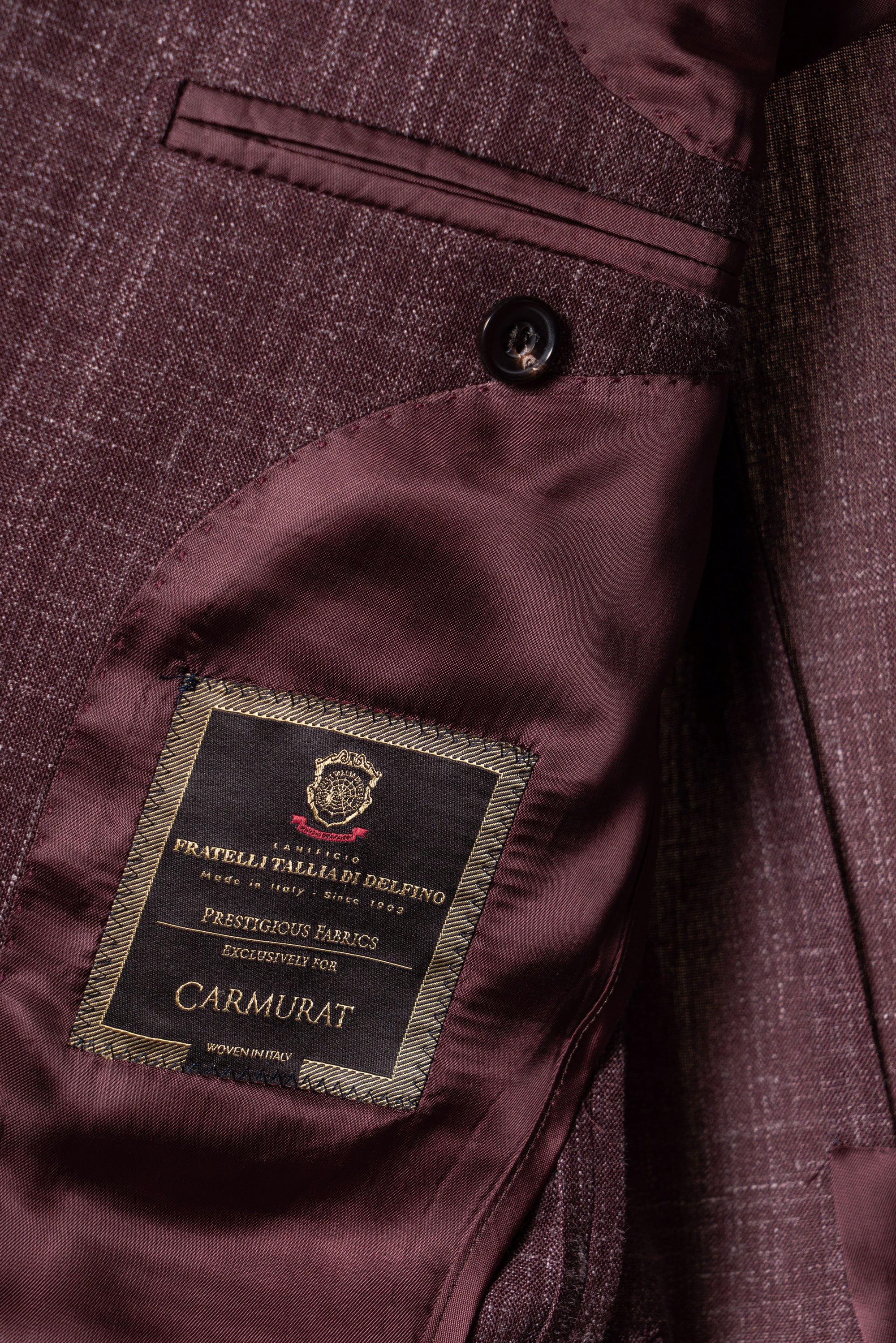 MTO Rust Silk Linen Wool Jacket #768