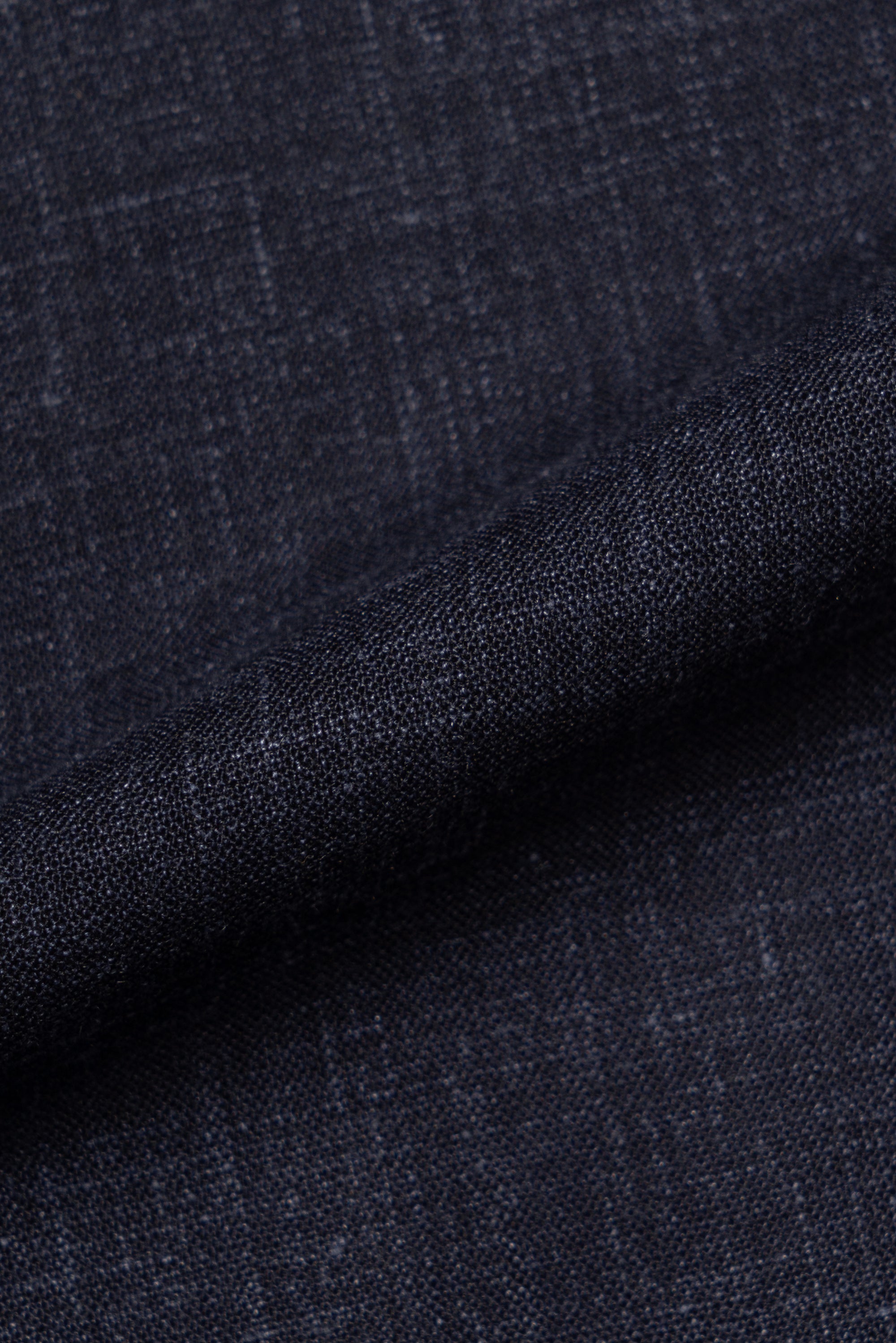 Navy Silk Linen Wool Bomber Jacket #263