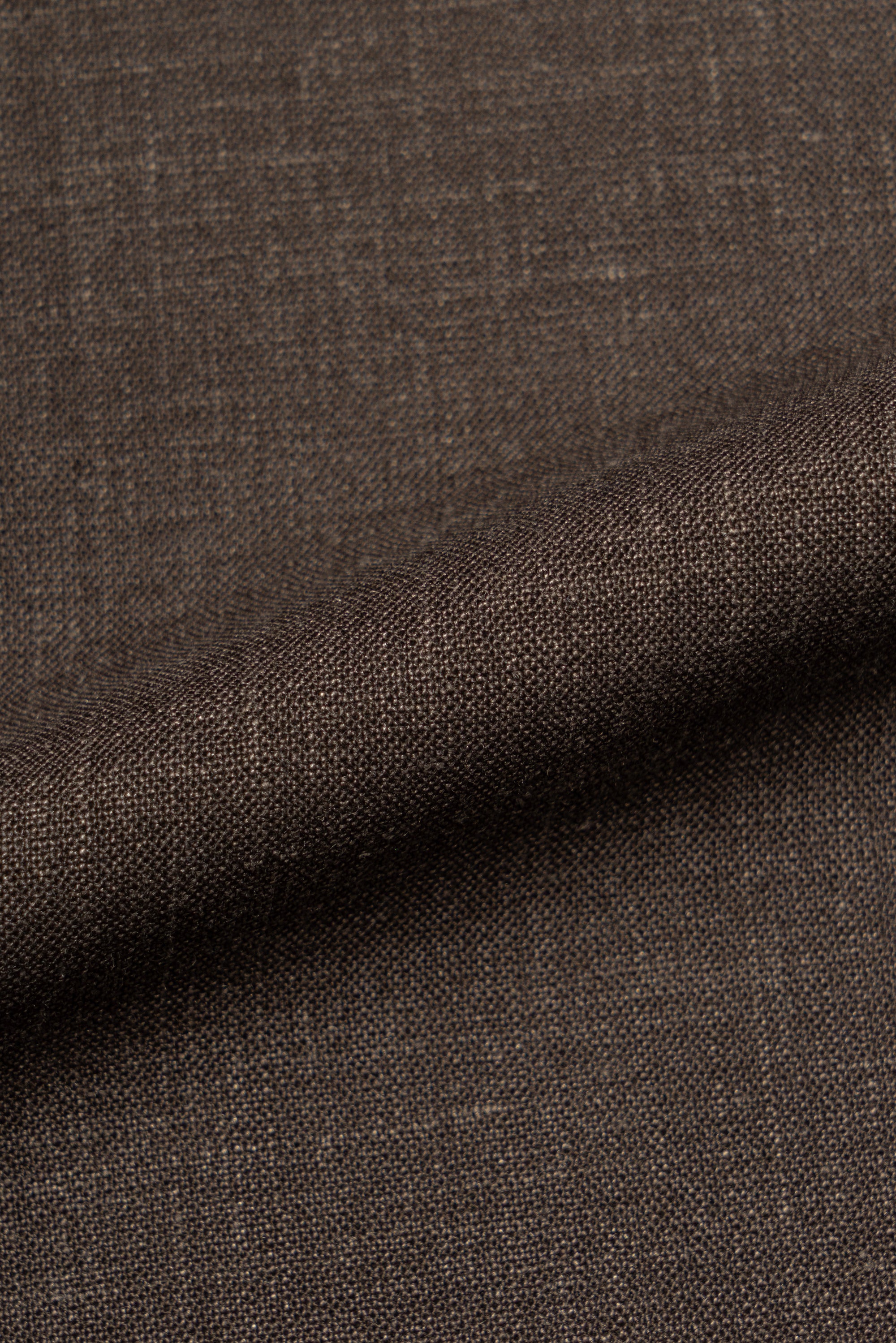 Chocolate Silk Linen Wool Bomber Jacket #262