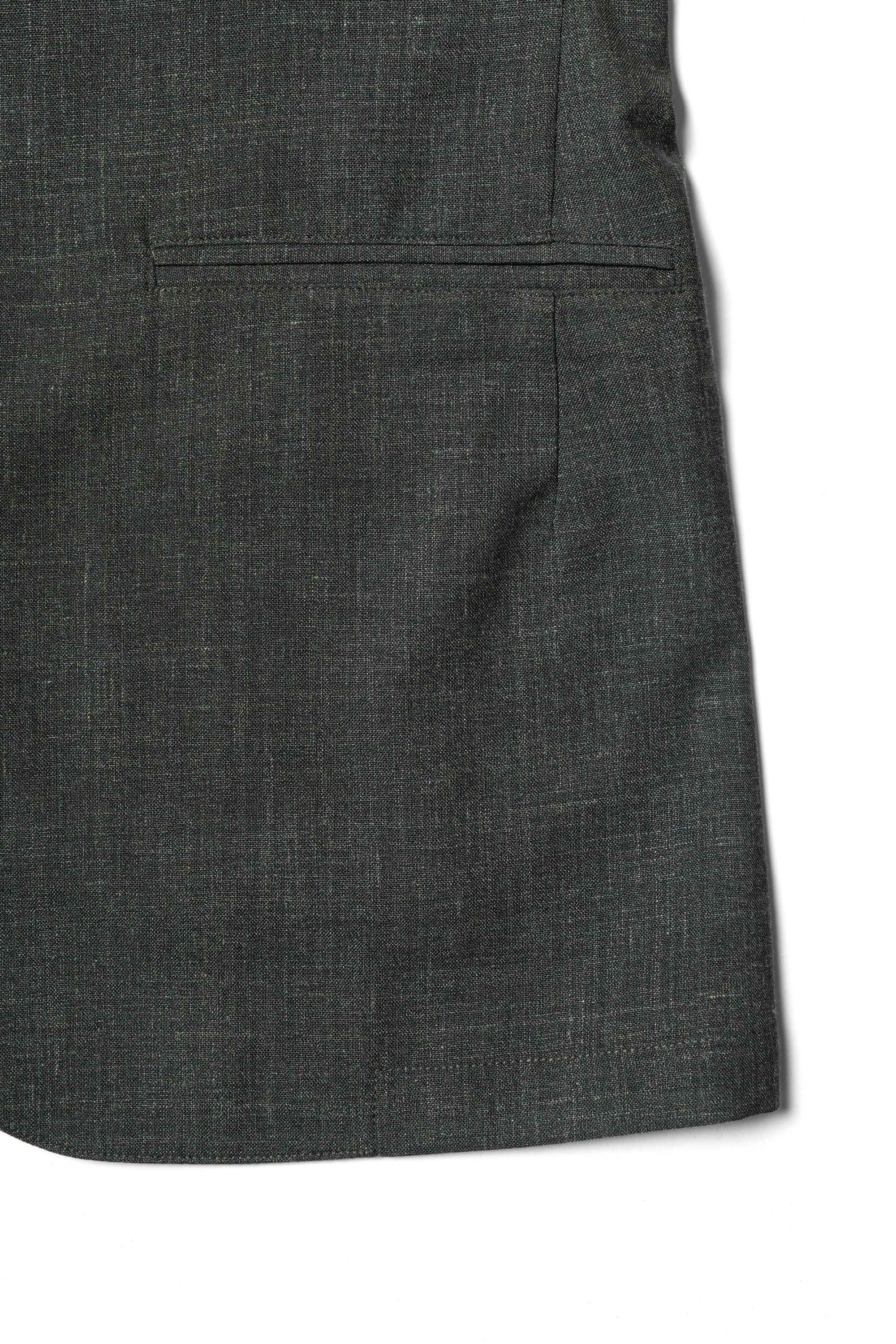 Turquoise Silk Linen Wool Earl Jacket #260