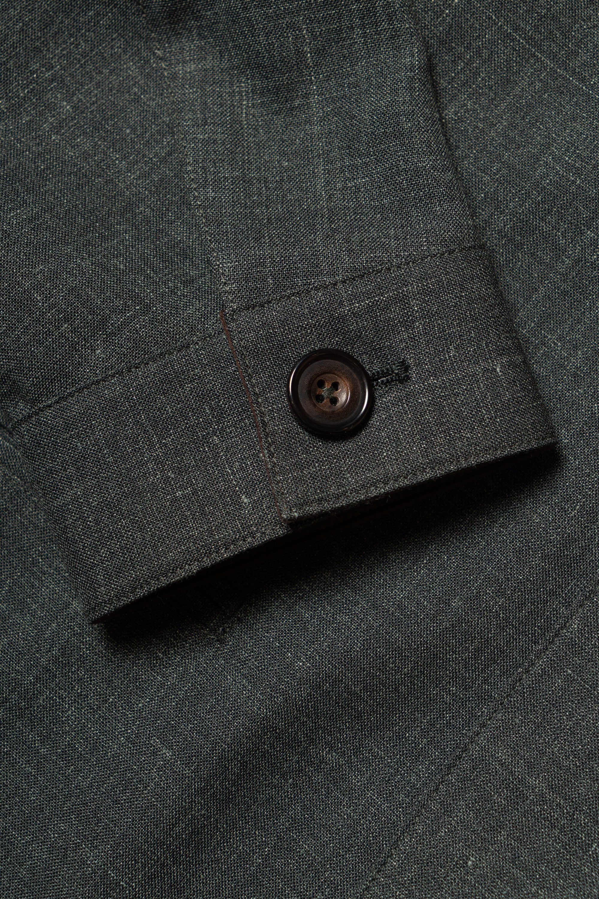 Turquoise Silk Linen Wool Earl Jacket #260
