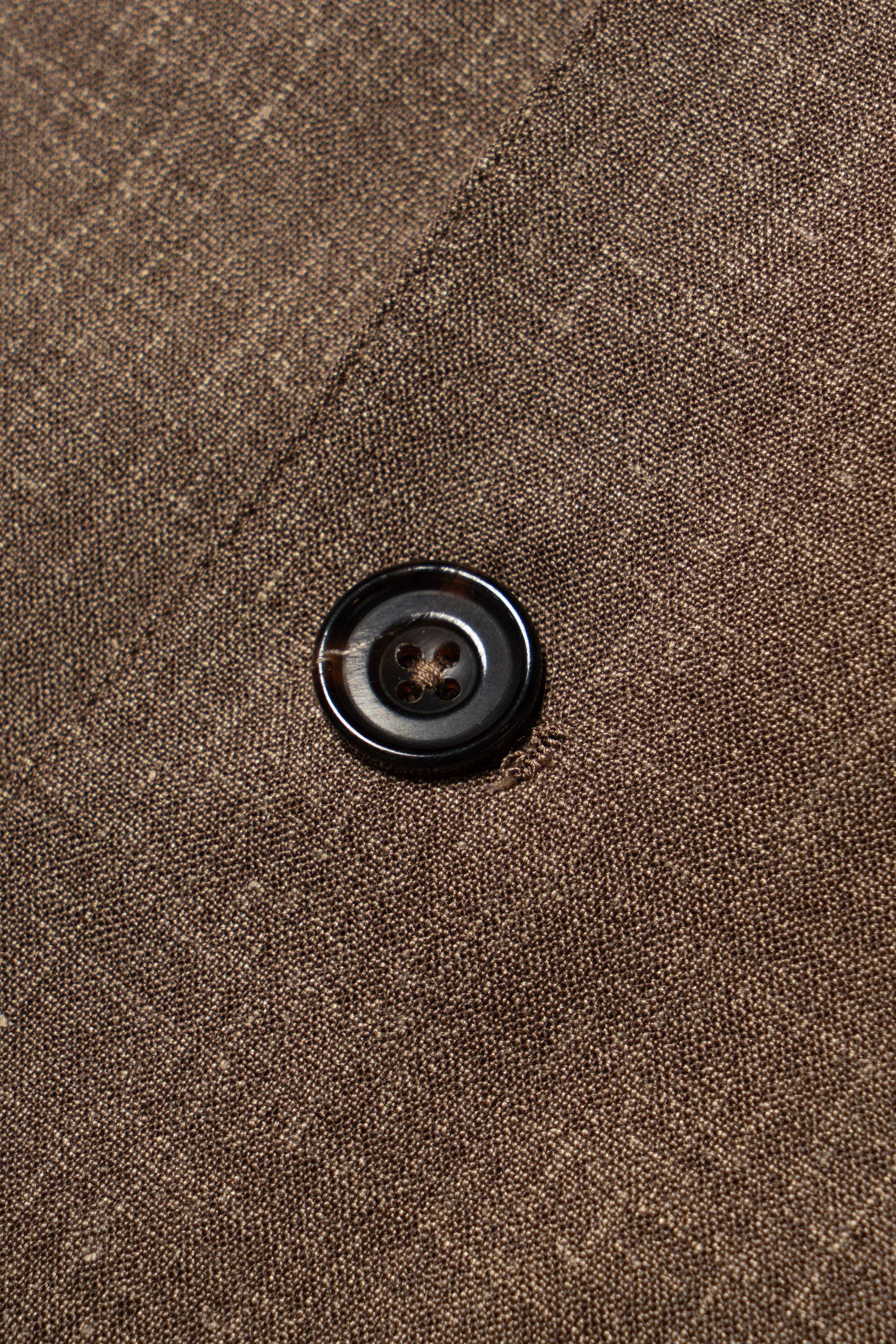 Brown Silk Linen Wool Earl Jacket #259
