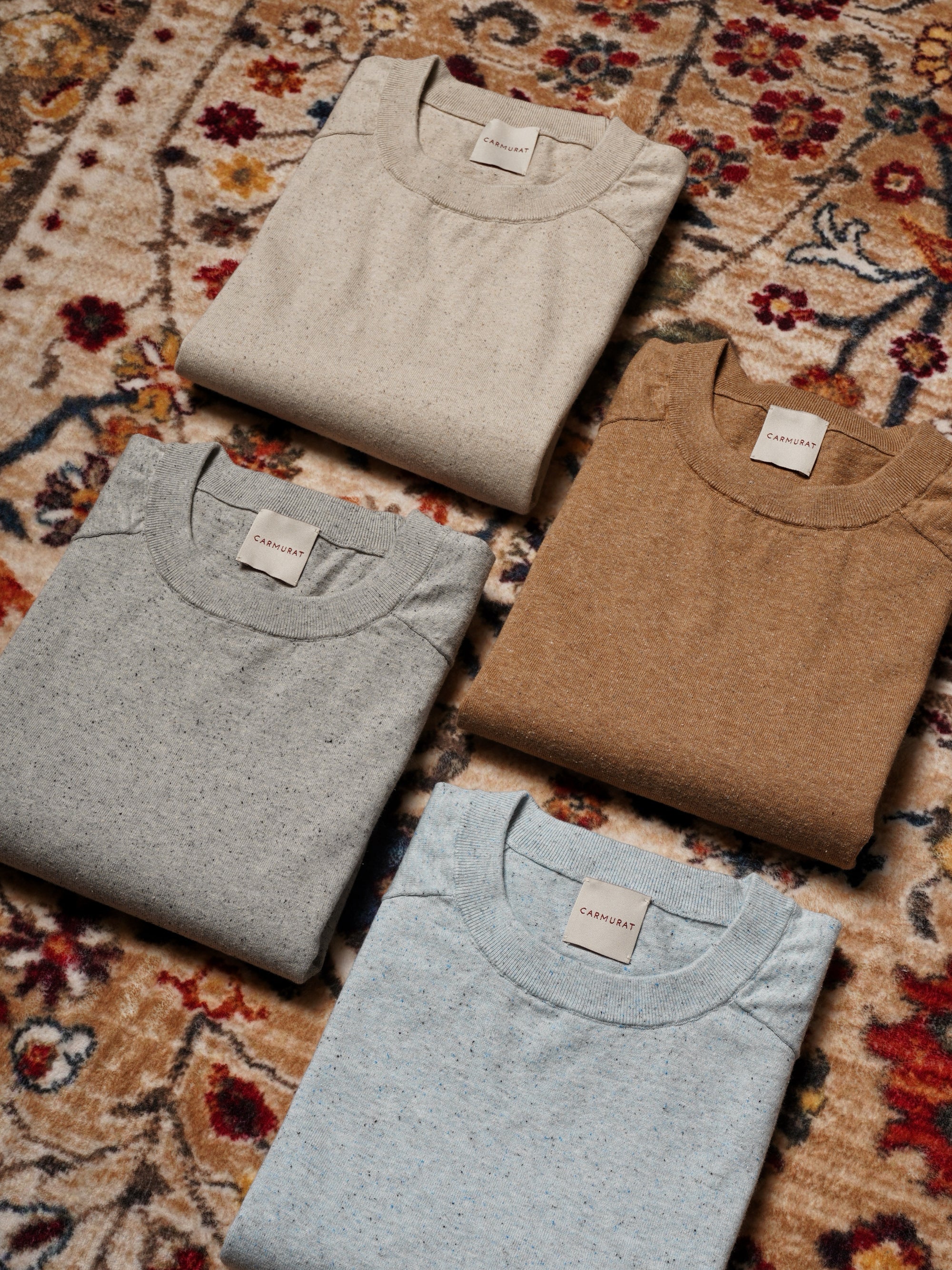 Donegal Hemp Cotton Blending Crew Neck