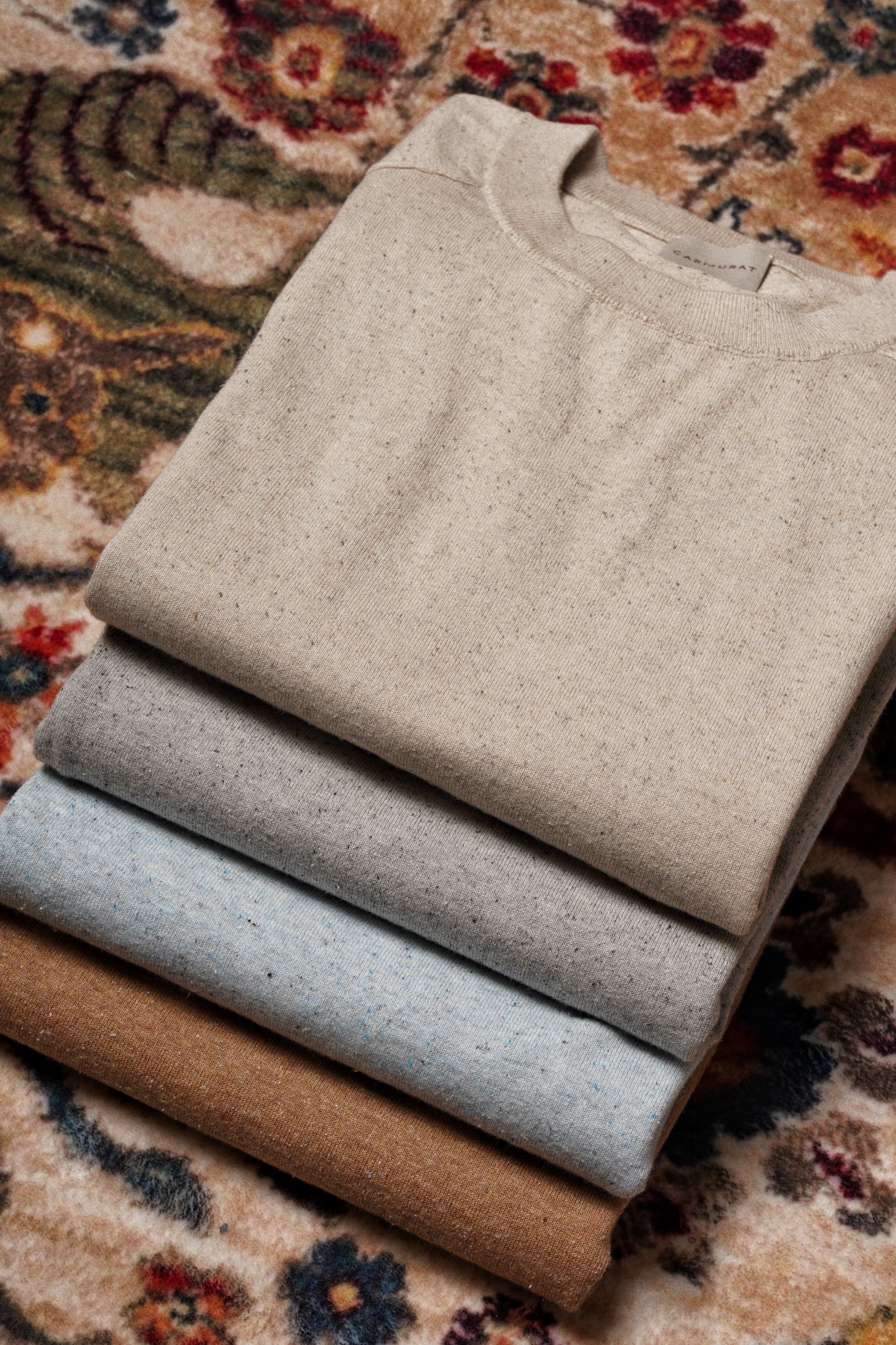 Donegal Hemp Cotton Blending Crew Neck