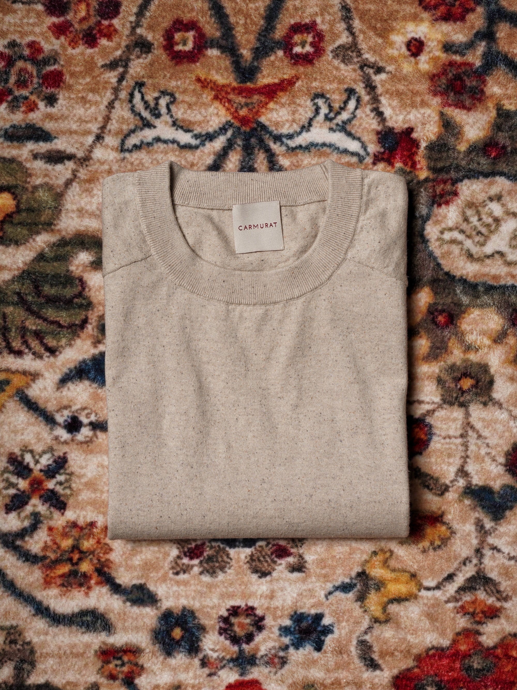 Donegal Hemp Cotton Blending Crew Neck