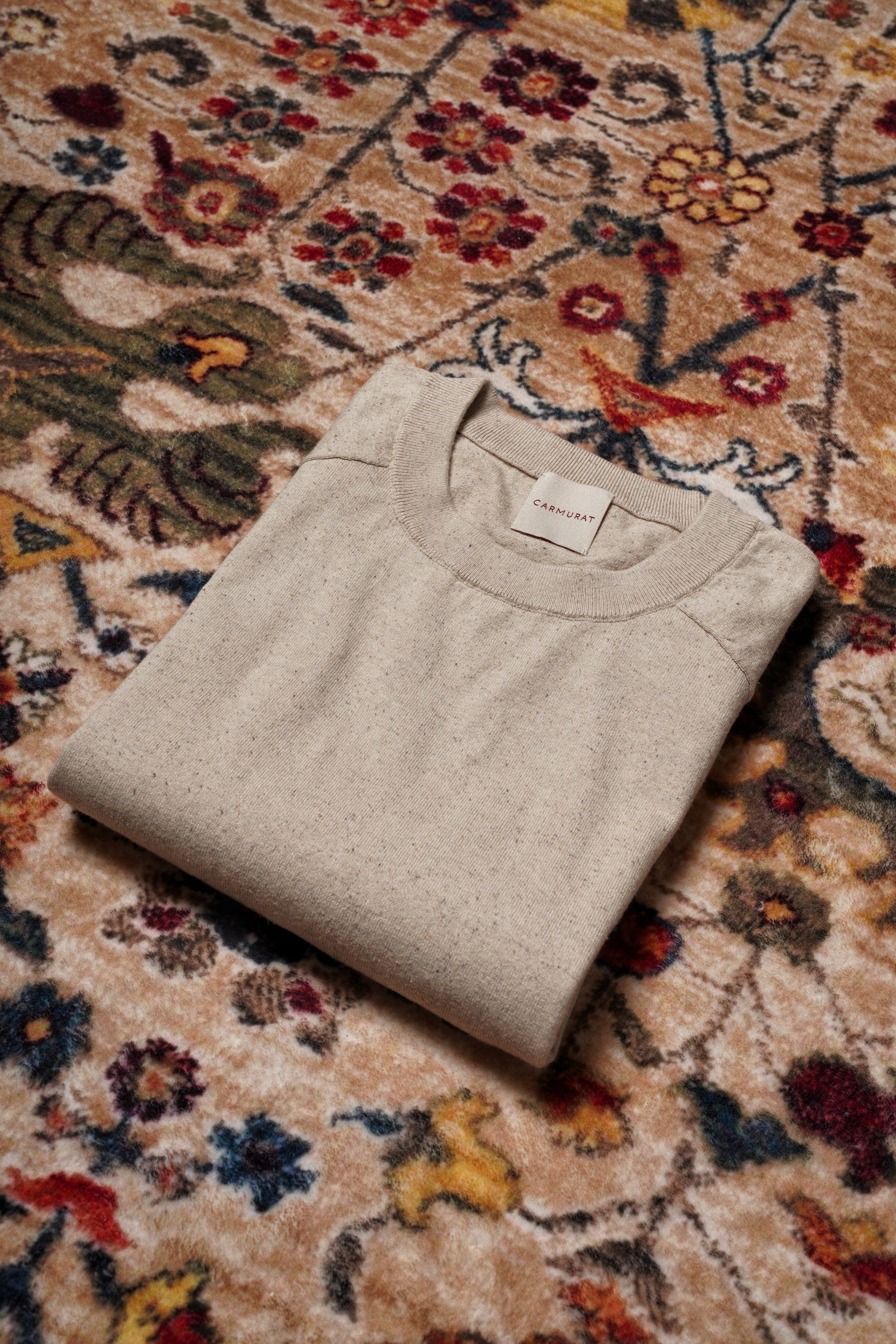 Donegal Hemp Cotton Blending Crew Neck