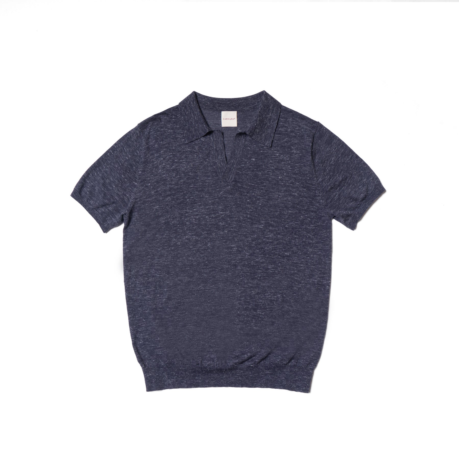 Wool Silk Hemp Knitted Polo