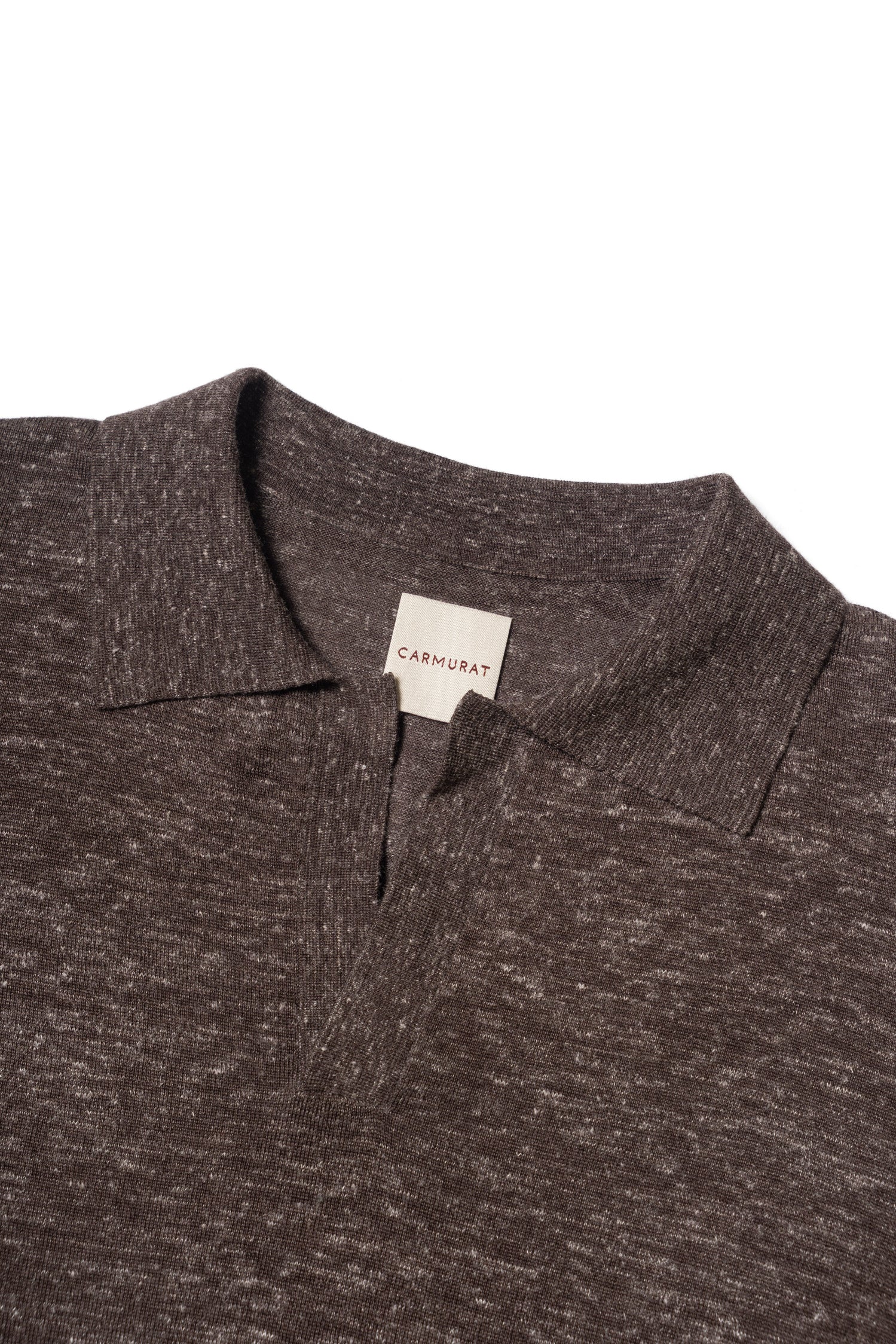 Wool Silk Hemp Knitted Polo
