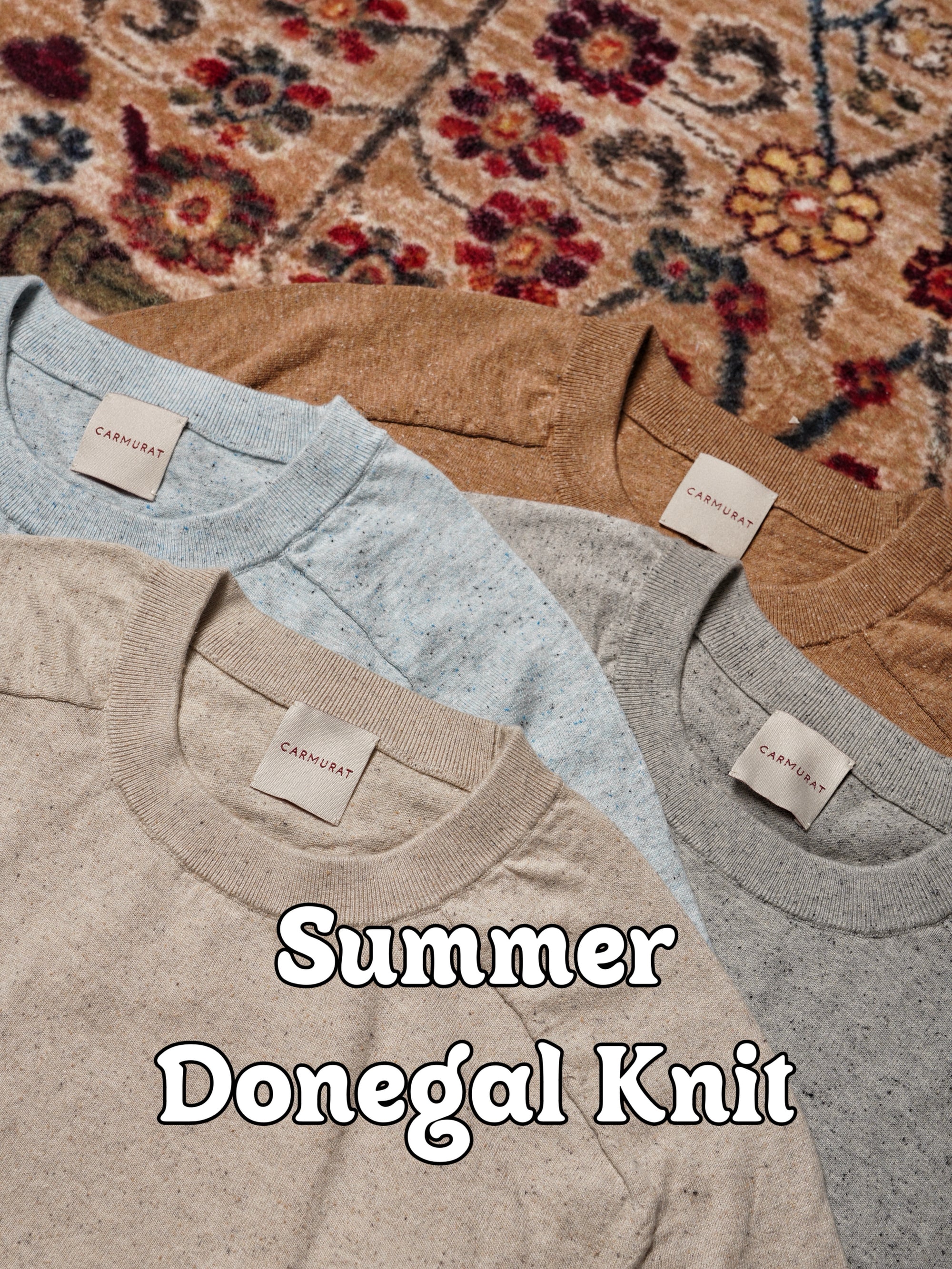 Donegal Hemp Cotton Blending Crew Neck
