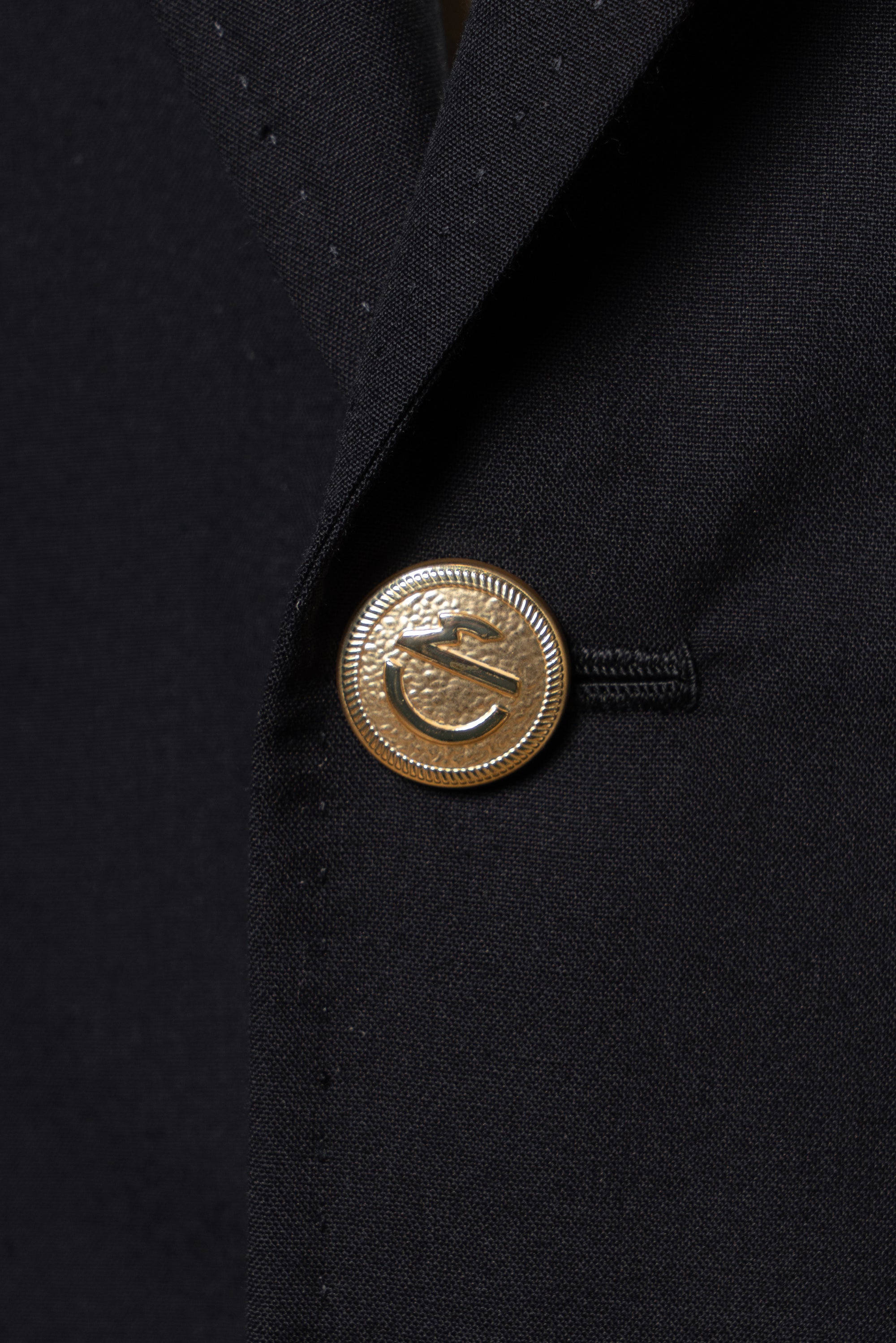 Navy Wool Silk Tropical Blazer