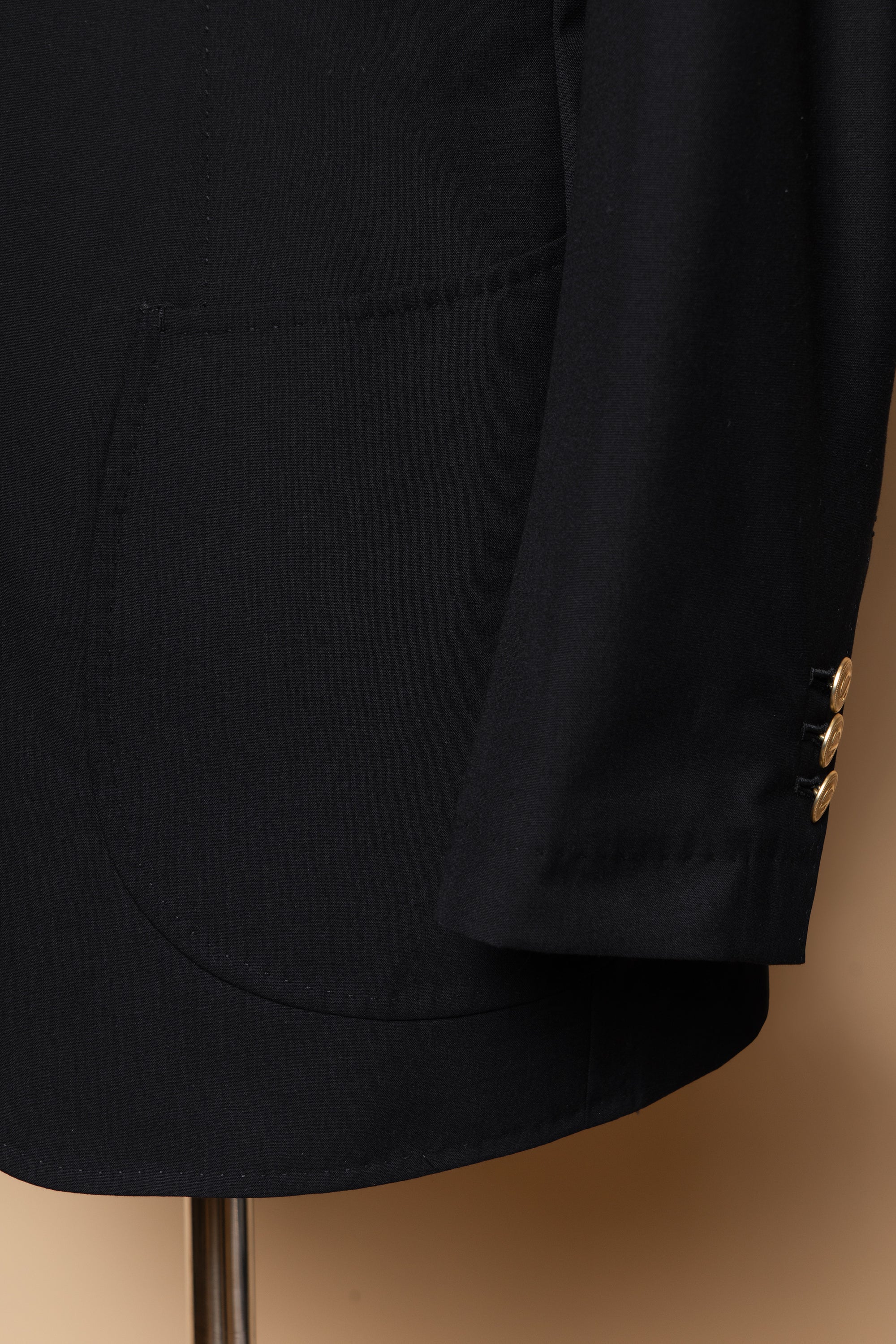 Navy Wool Silk Tropical Blazer
