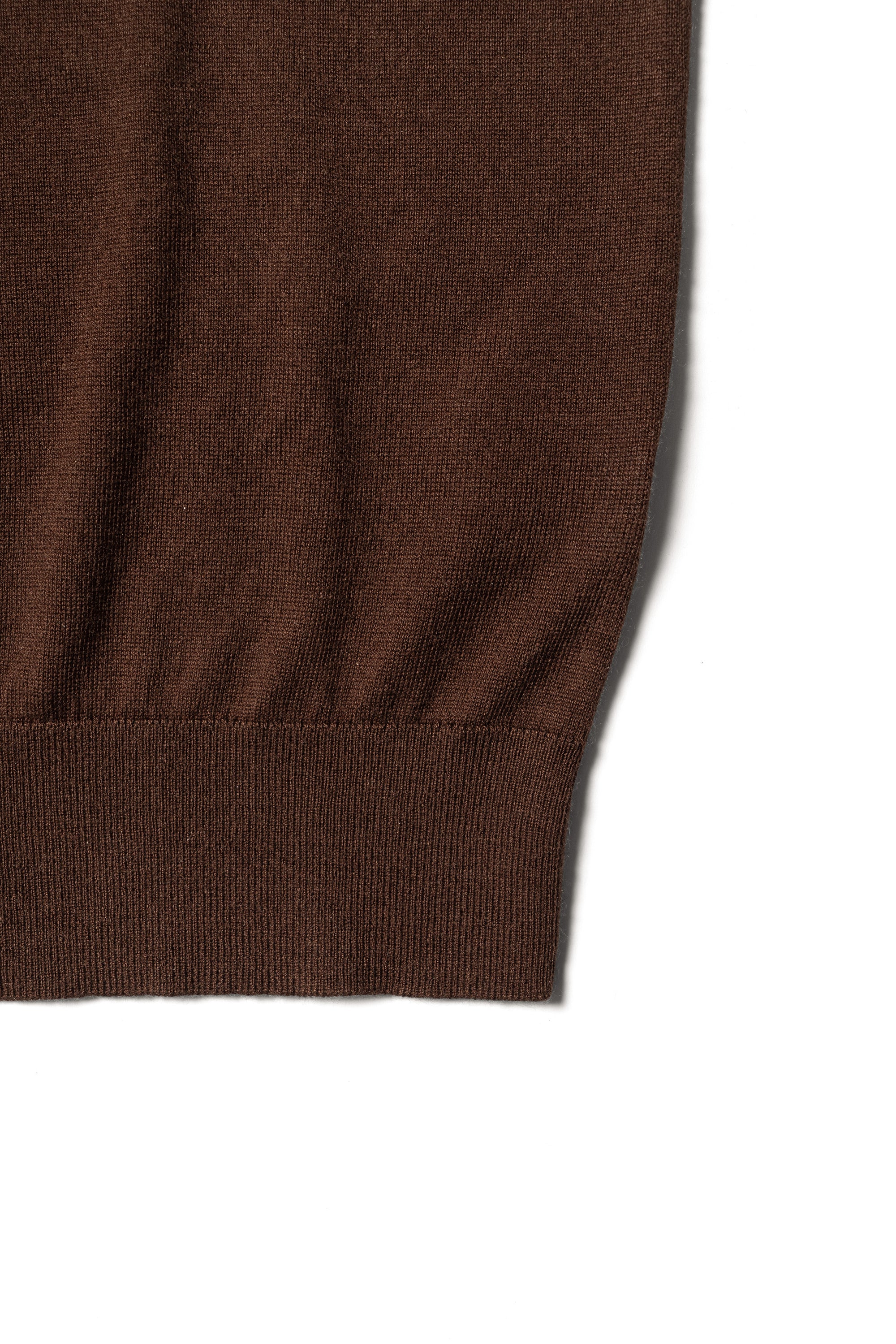 Grey / Rust Silk Cashmere Knitted Polo