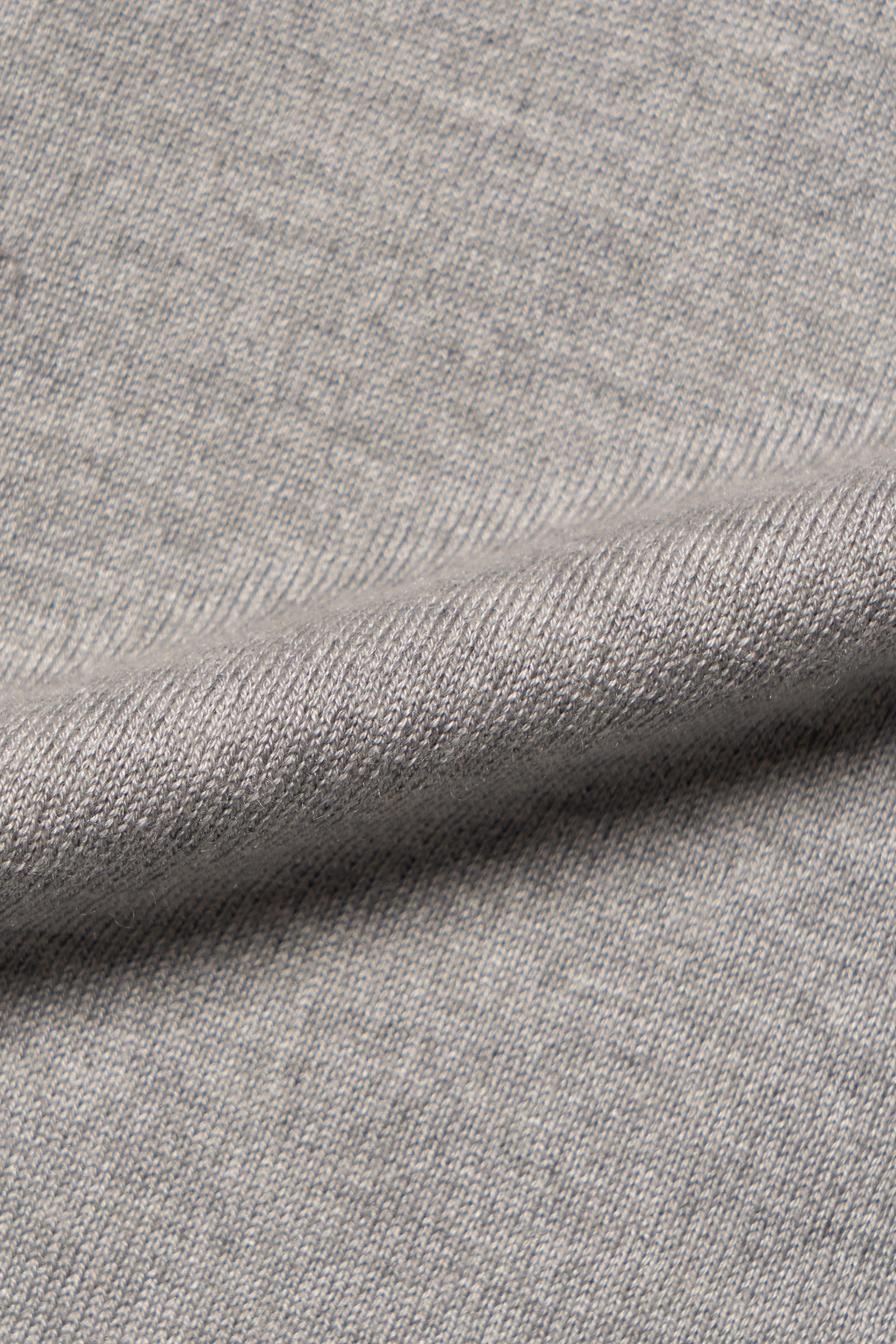Grey / Rust Silk Cashmere Knitted Polo