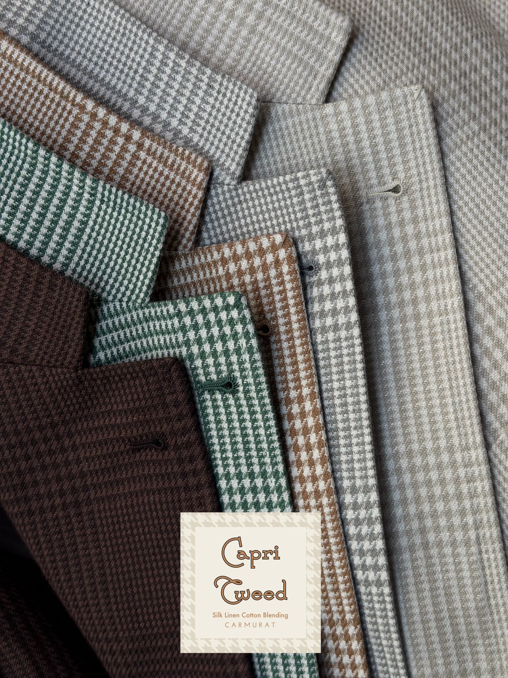 Glen Check "Capri Tweed" Sport Coat Collection #617-621