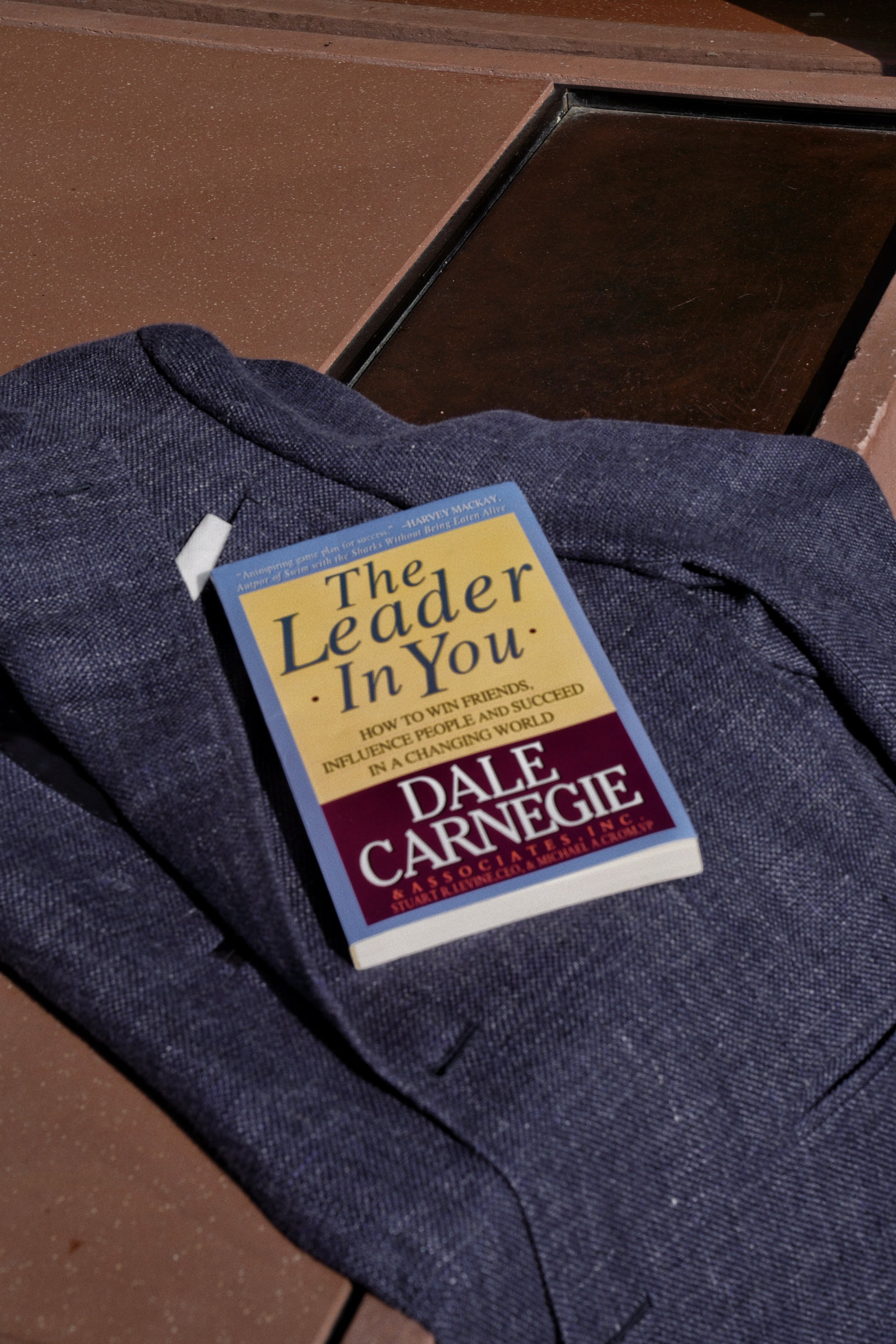 MTO Lake Navy Herringbone Wool Silk Jacket #756