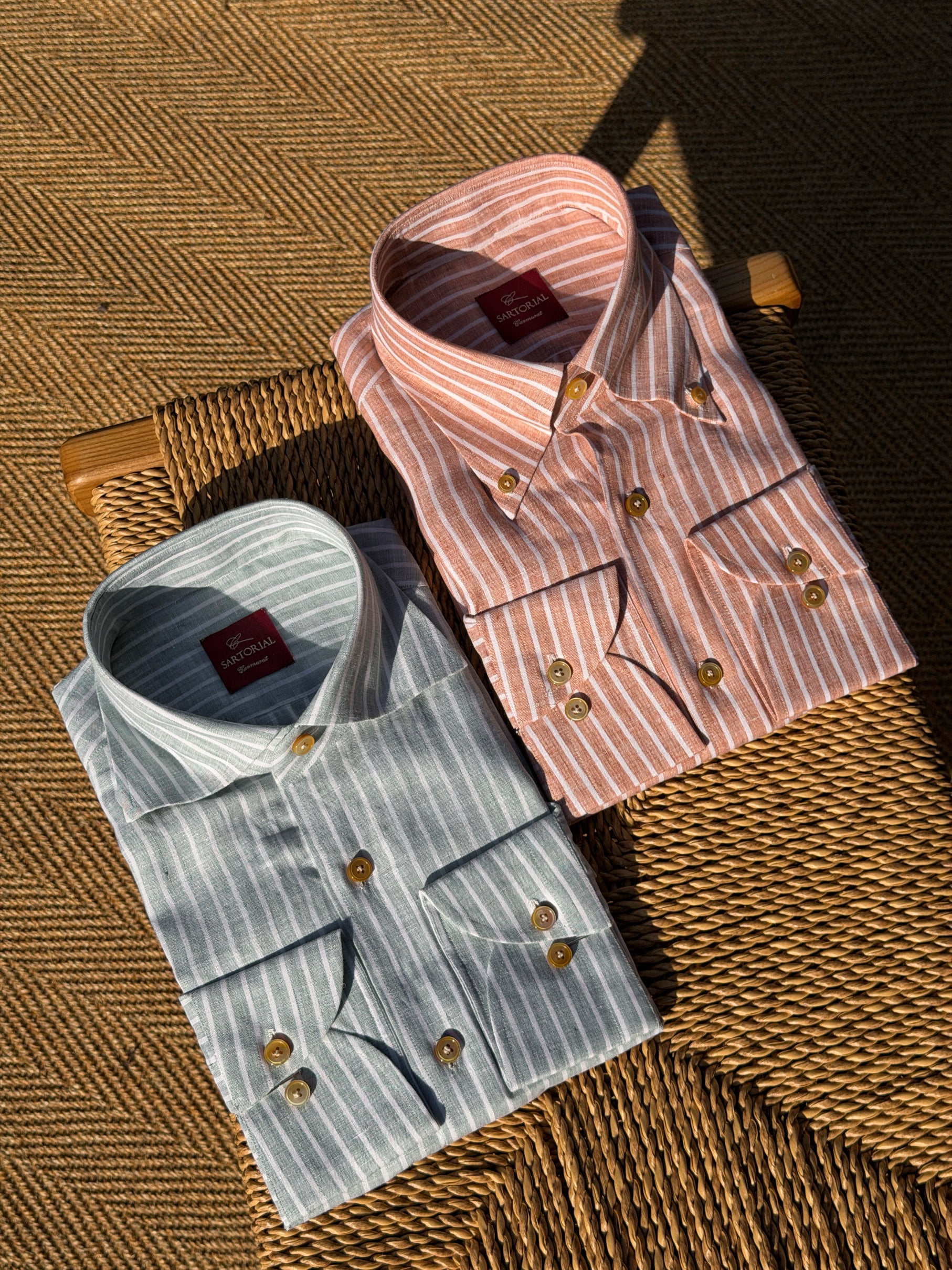 MTO Solbiati “Street Lino” Hand Stitched Linen Shirt