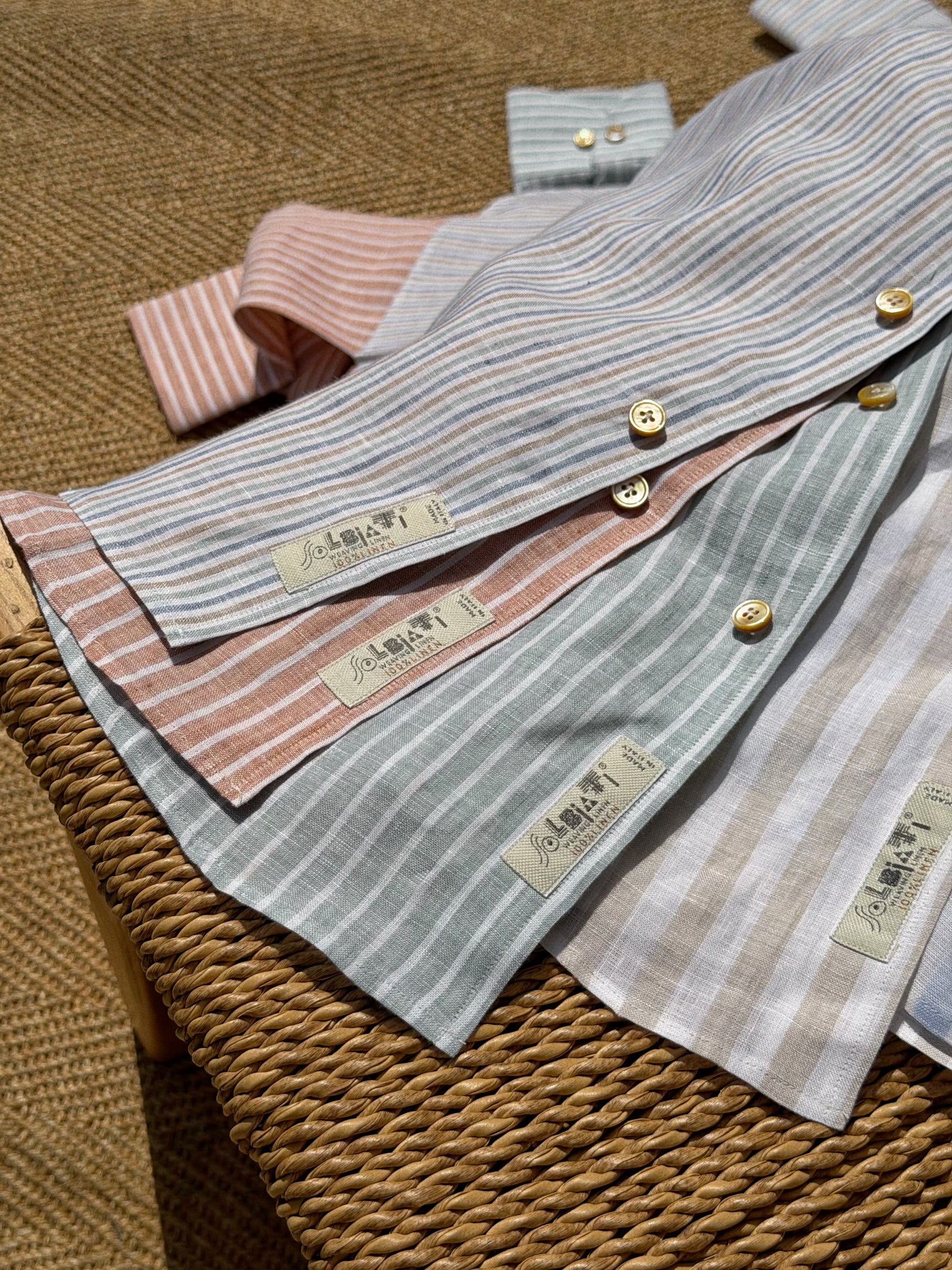 MTO Solbiati “Street Lino” Hand Stitched Linen Shirt