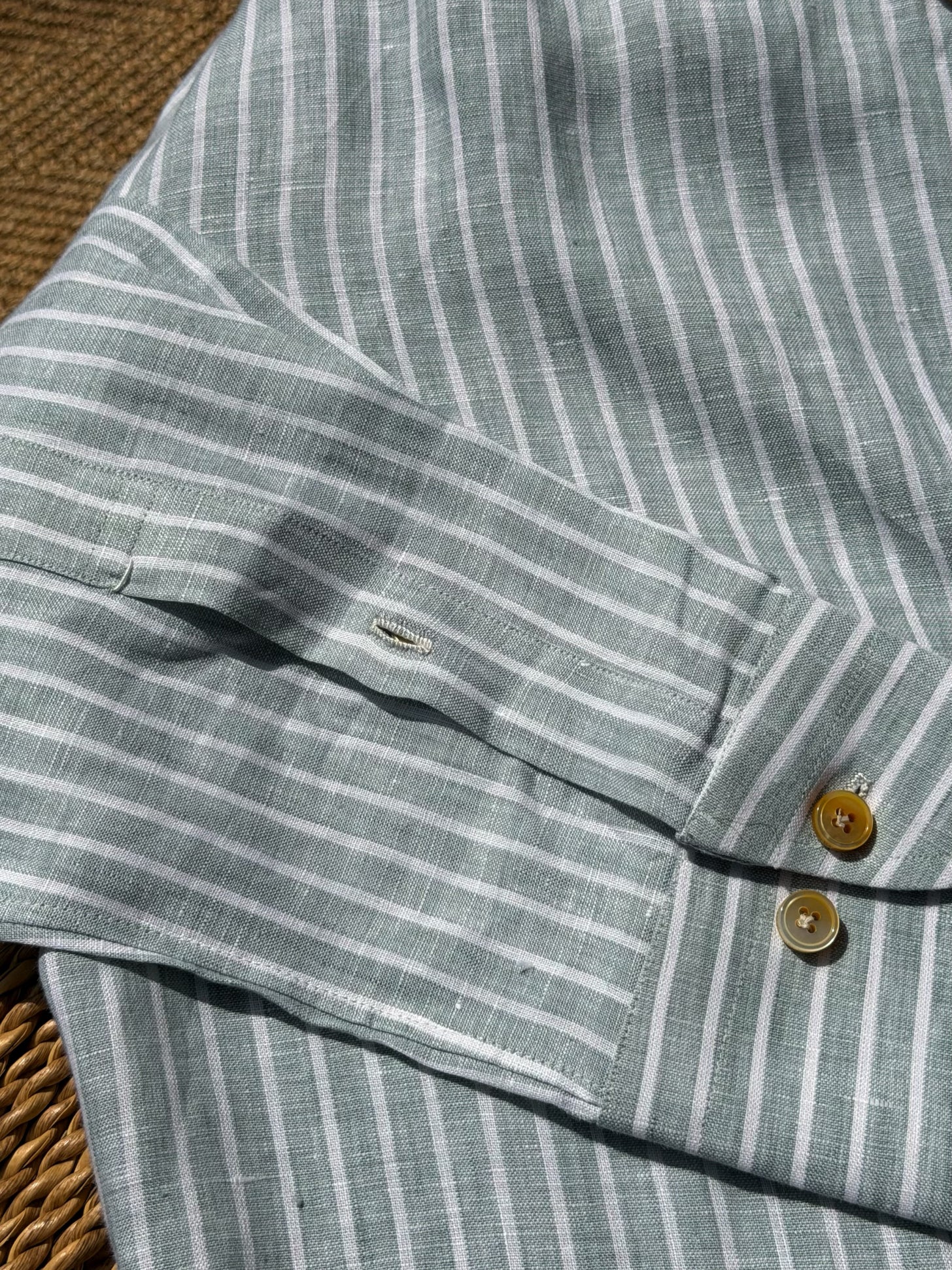 MTO Solbiati “Street Lino” Hand Stitched Linen Shirt