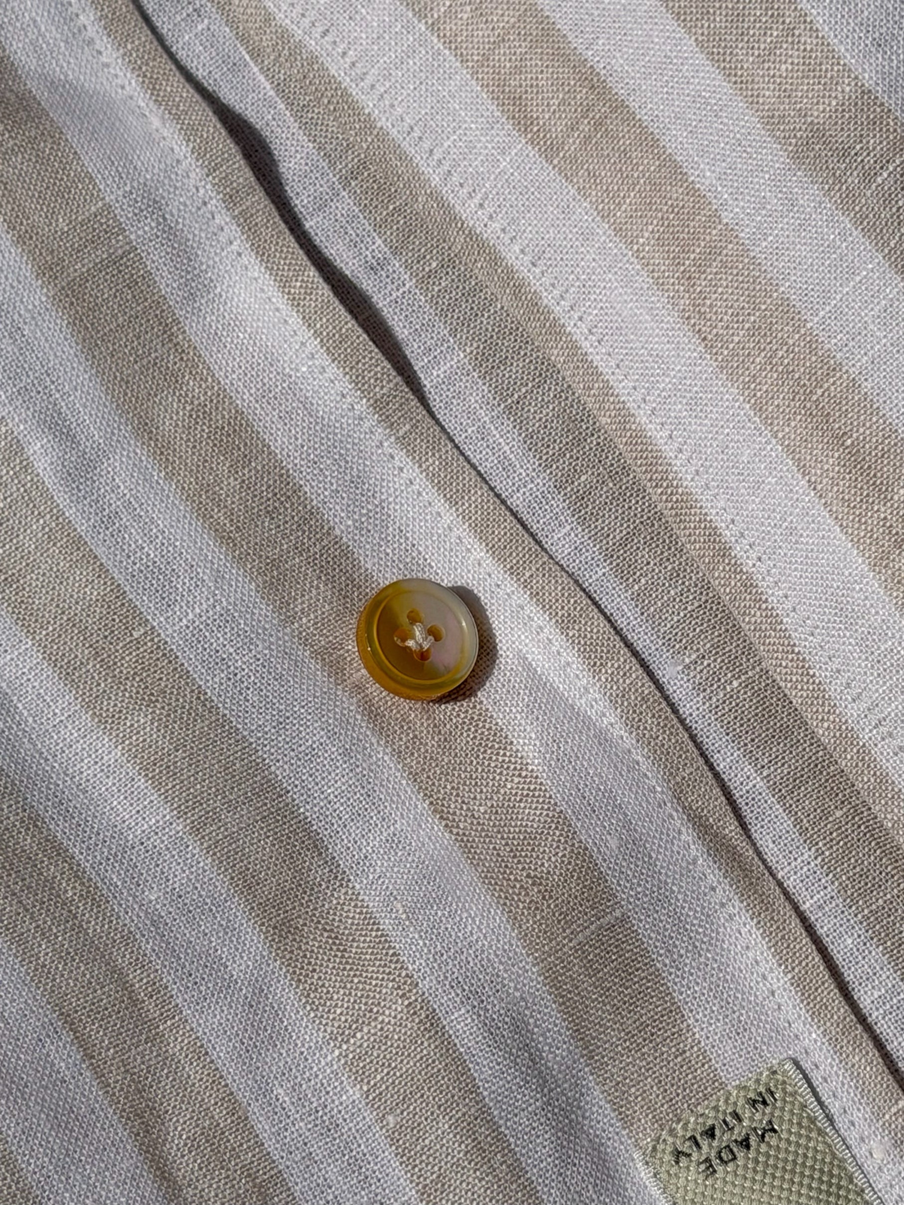 MTO Solbiati “Street Lino” Hand Stitched Linen Shirt