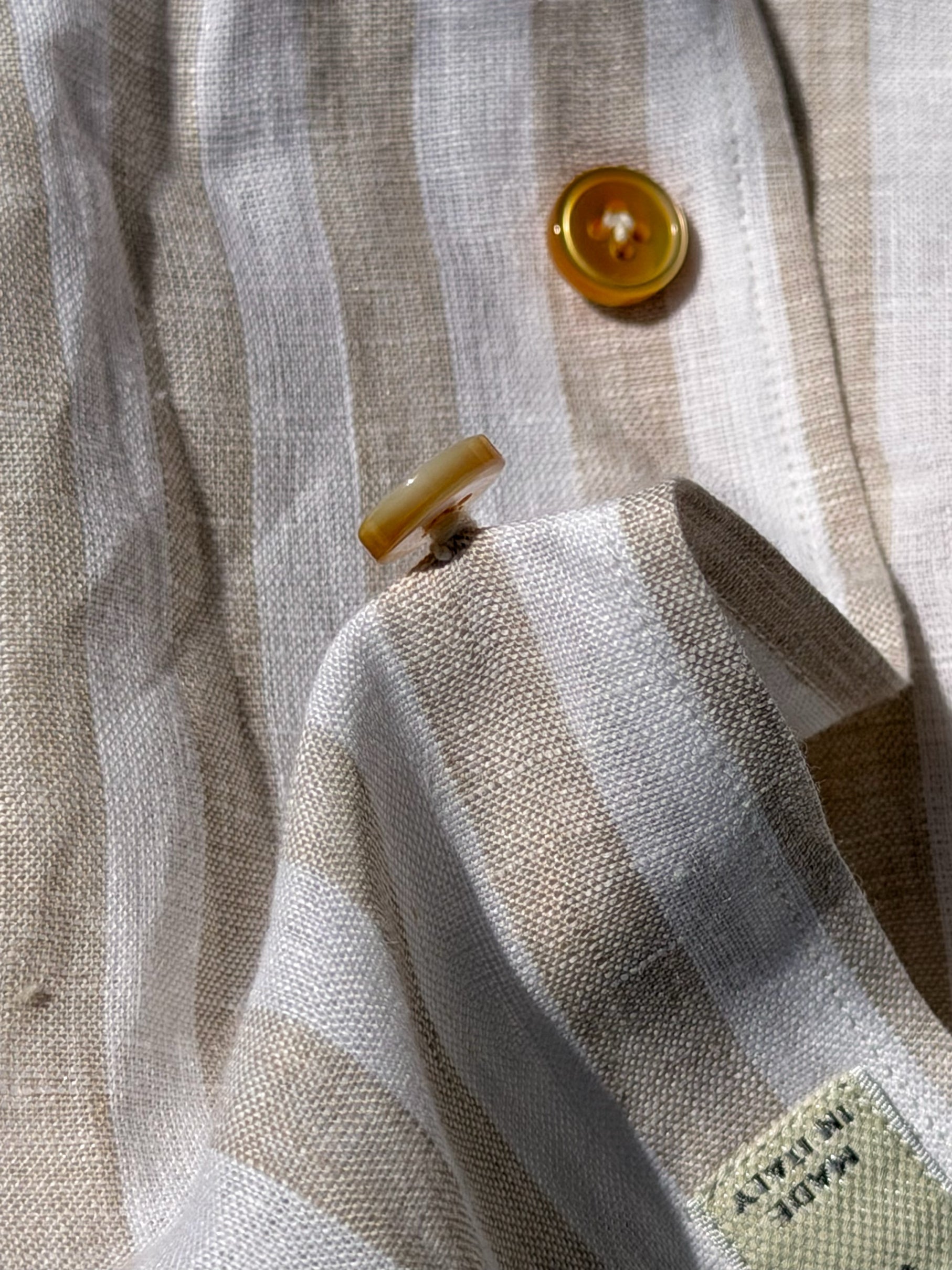 MTO Solbiati “Street Lino” Hand Stitched Linen Shirt