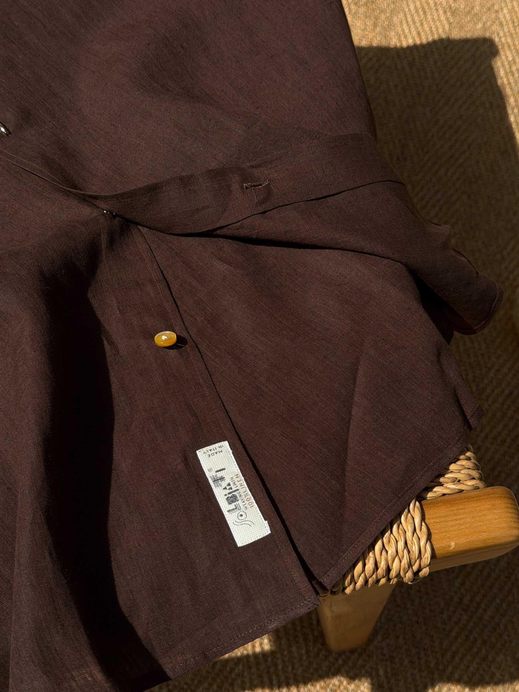 MTO Solbiati “Street Lino” Hand Stitched Linen Shirt