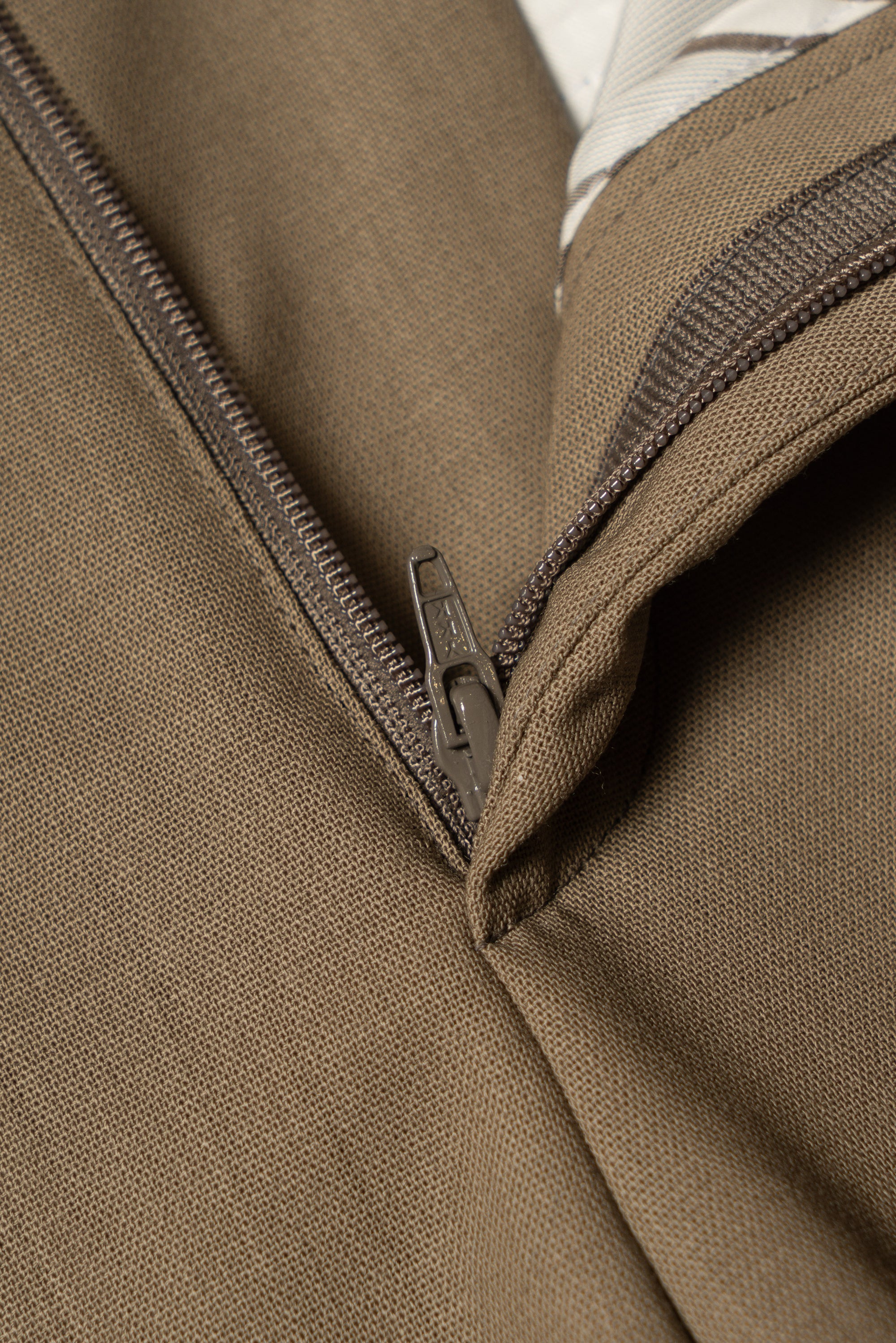 MTO Olive 140s Open Weave Wool Suit #749
