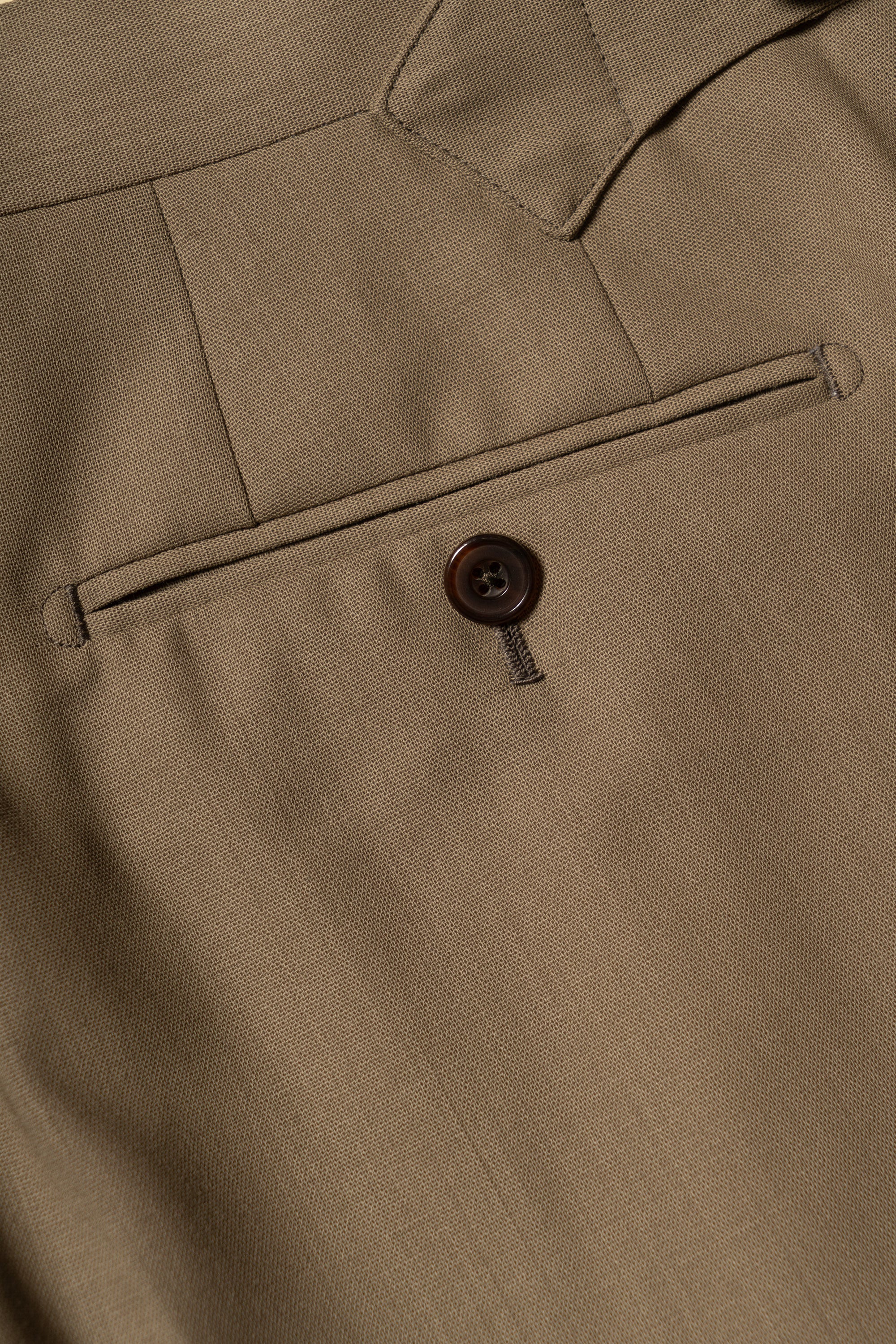 MTO Olive 140s Open Weave Wool Suit #749