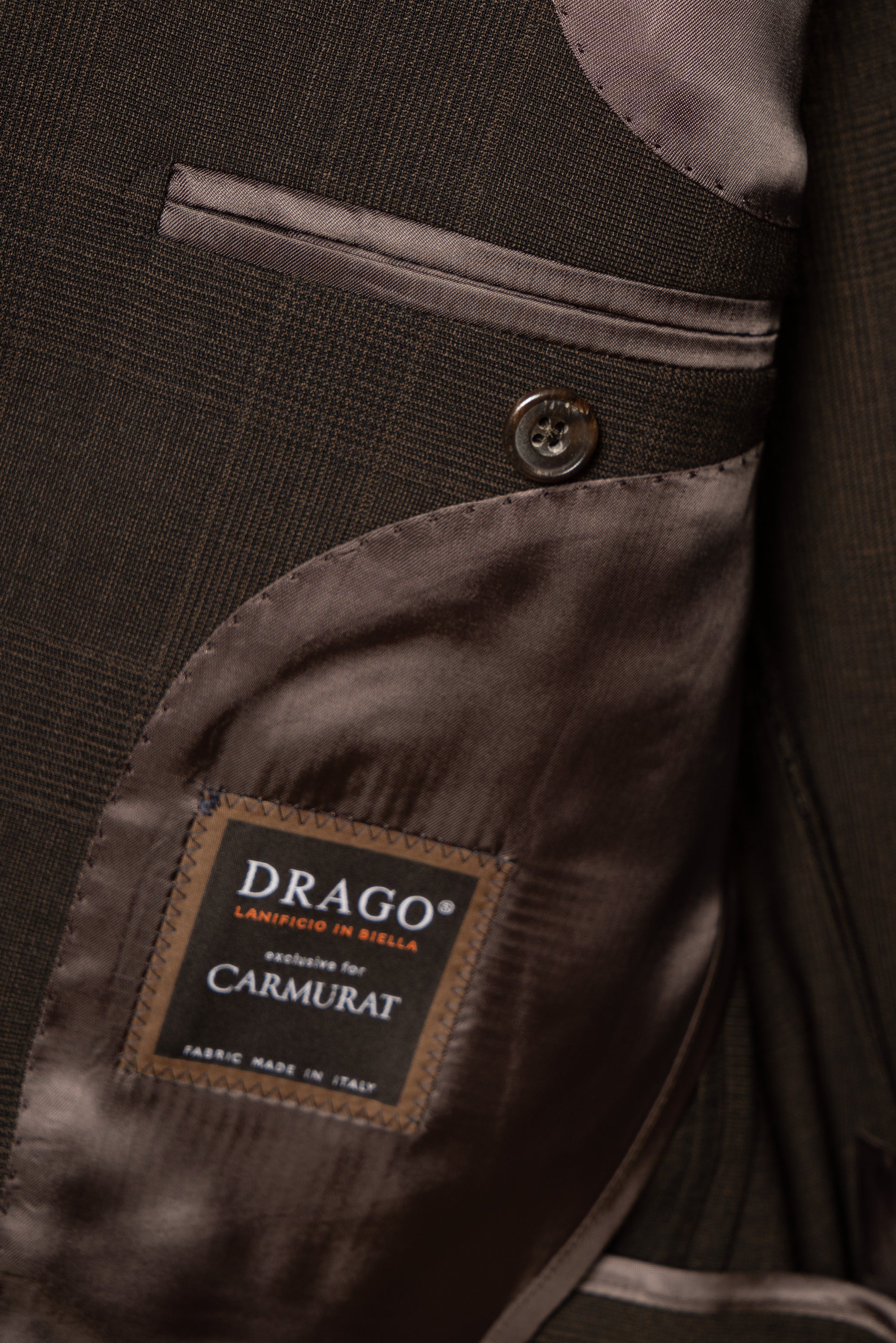 MTO Dark Brown Glen Check 140s Open Weave Wool Suit #752