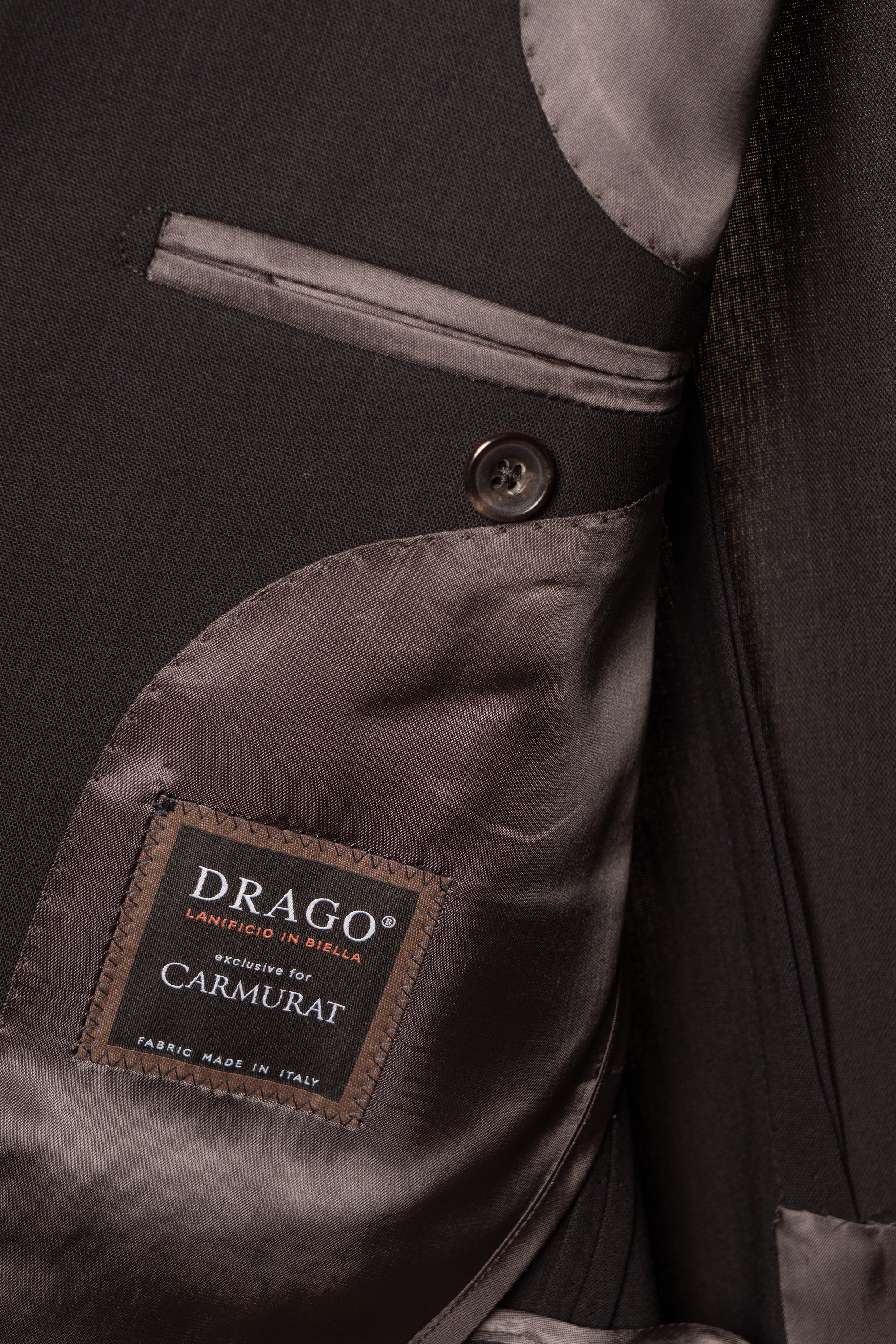 MTO Dark Chocolate 140s Open Weave Wool Suit #753