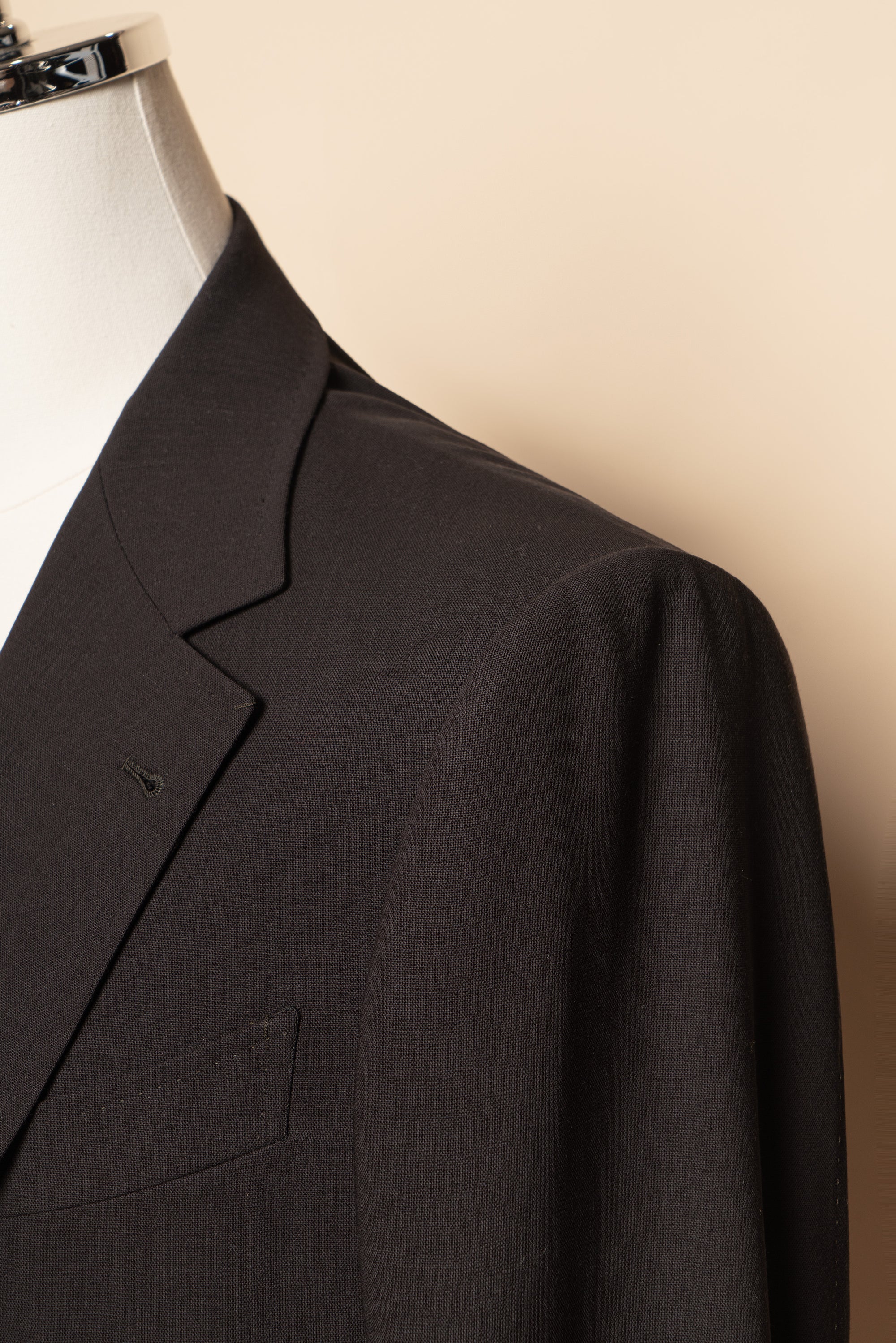 MTO Dark Chocolate 140s Open Weave Wool Suit #753