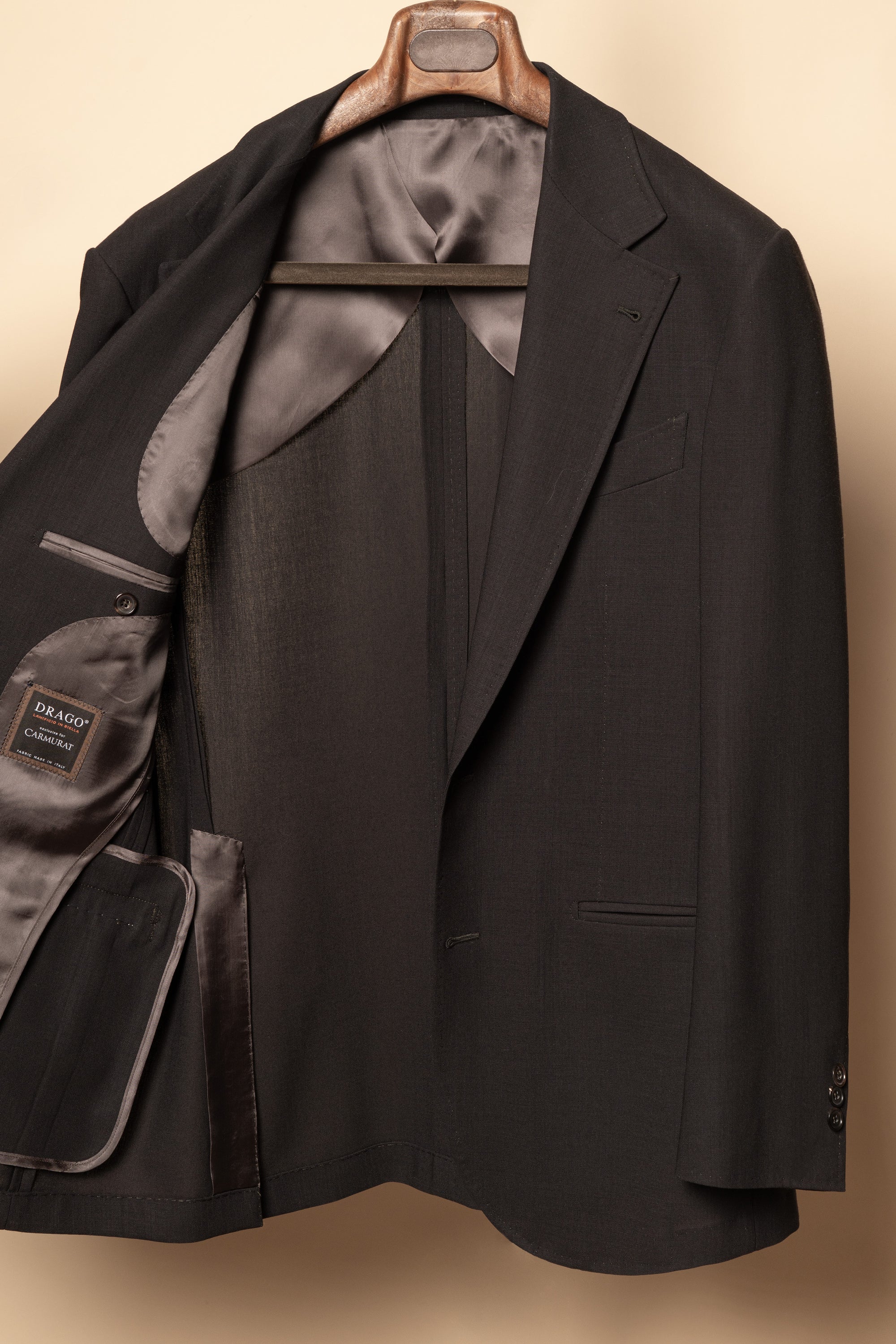 MTO Dark Chocolate 140s Open Weave Wool Suit #753