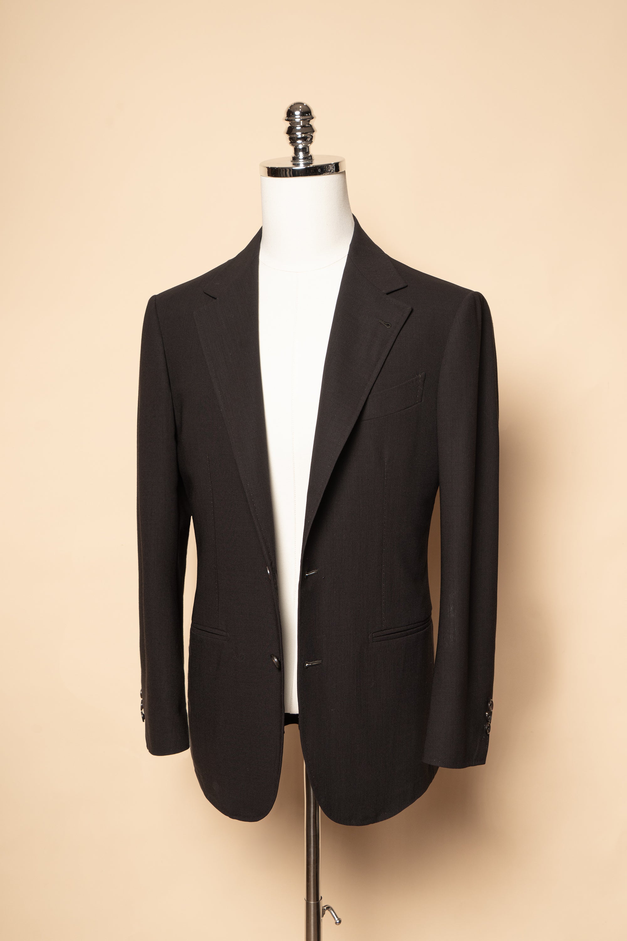 MTO Dark Chocolate 140s Open Weave Wool Suit #753
