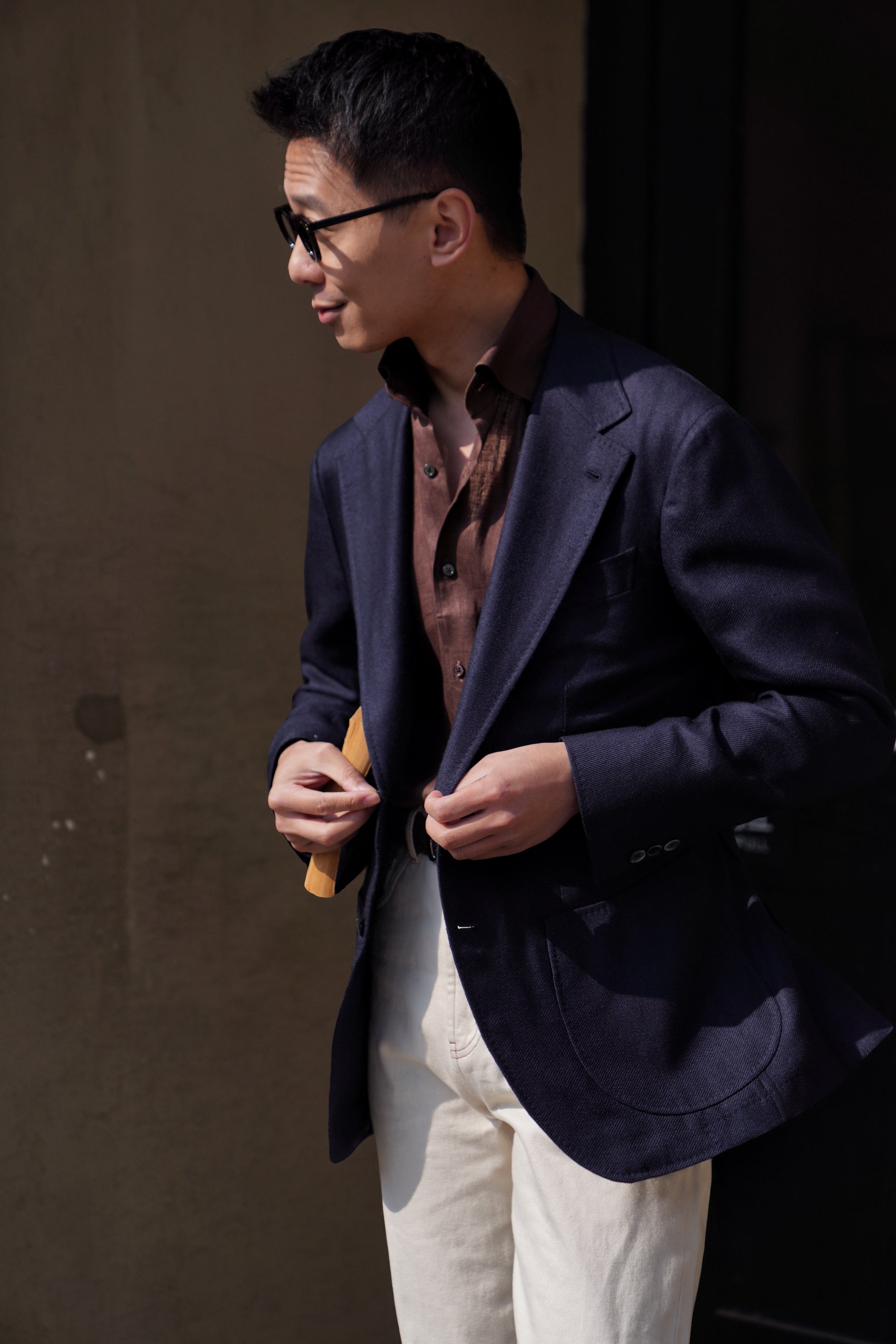 Mocha Linen Shirt #XS24