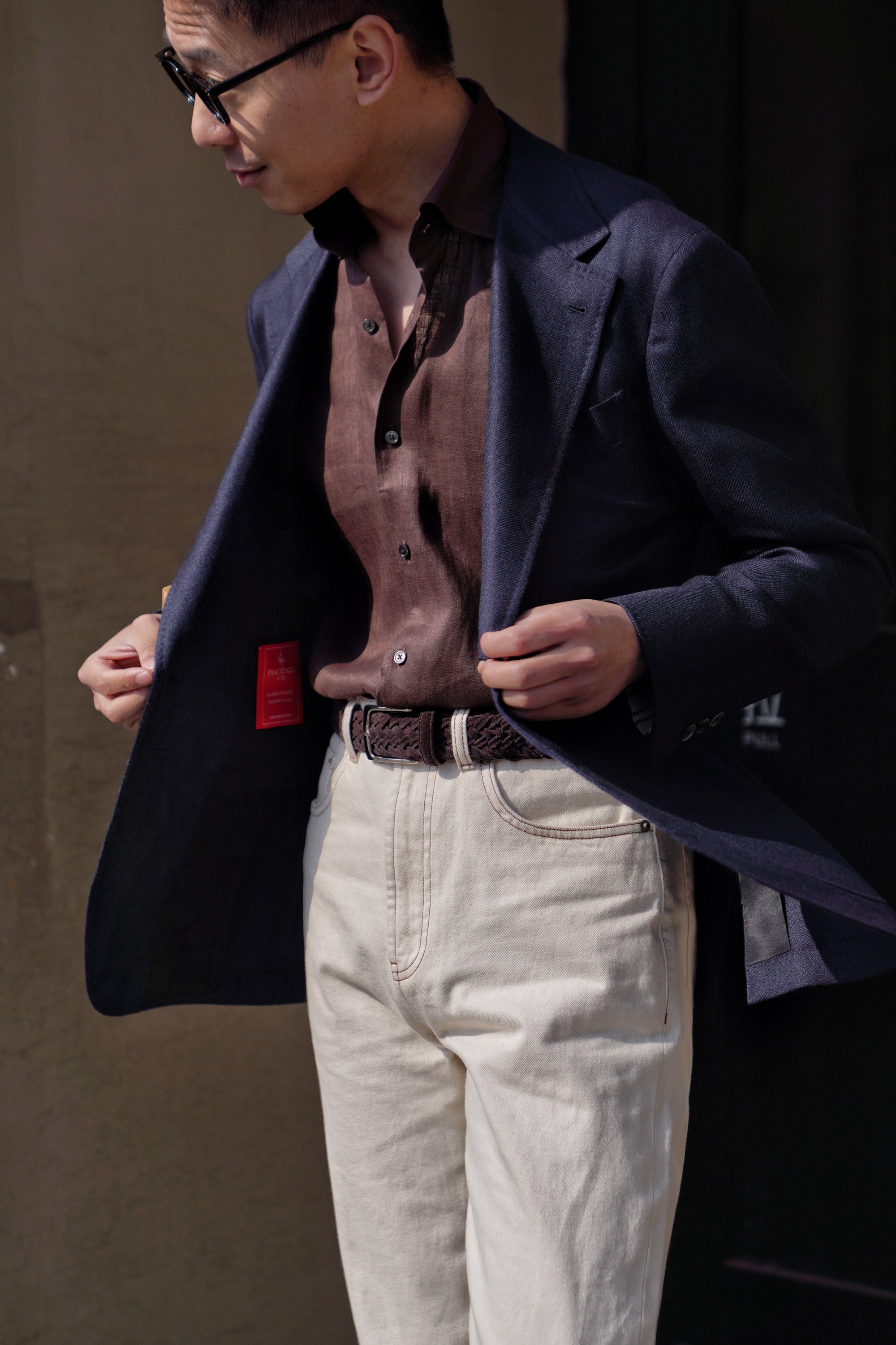 Mocha Linen Shirt #XS24