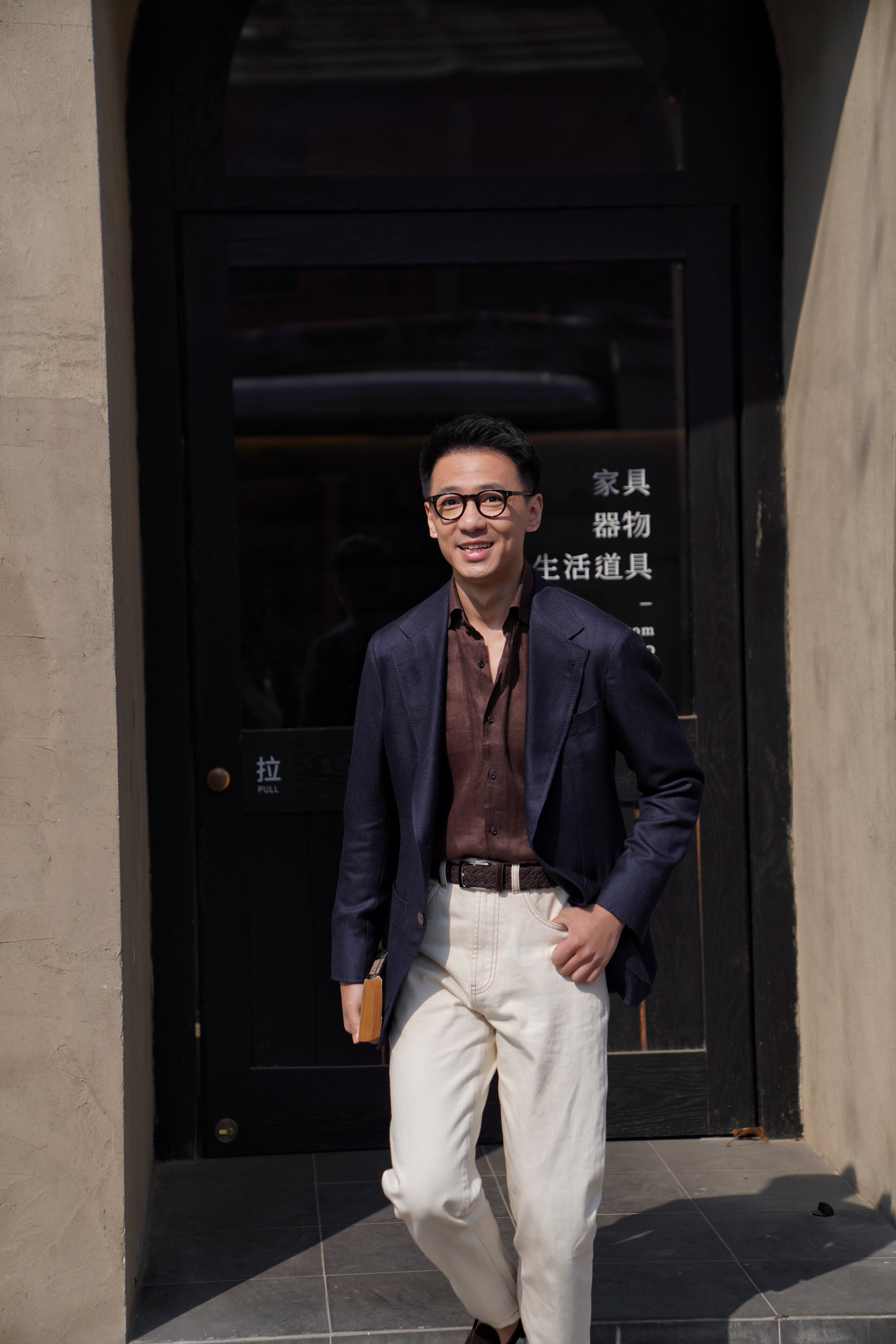 Mocha Linen Shirt #XS24
