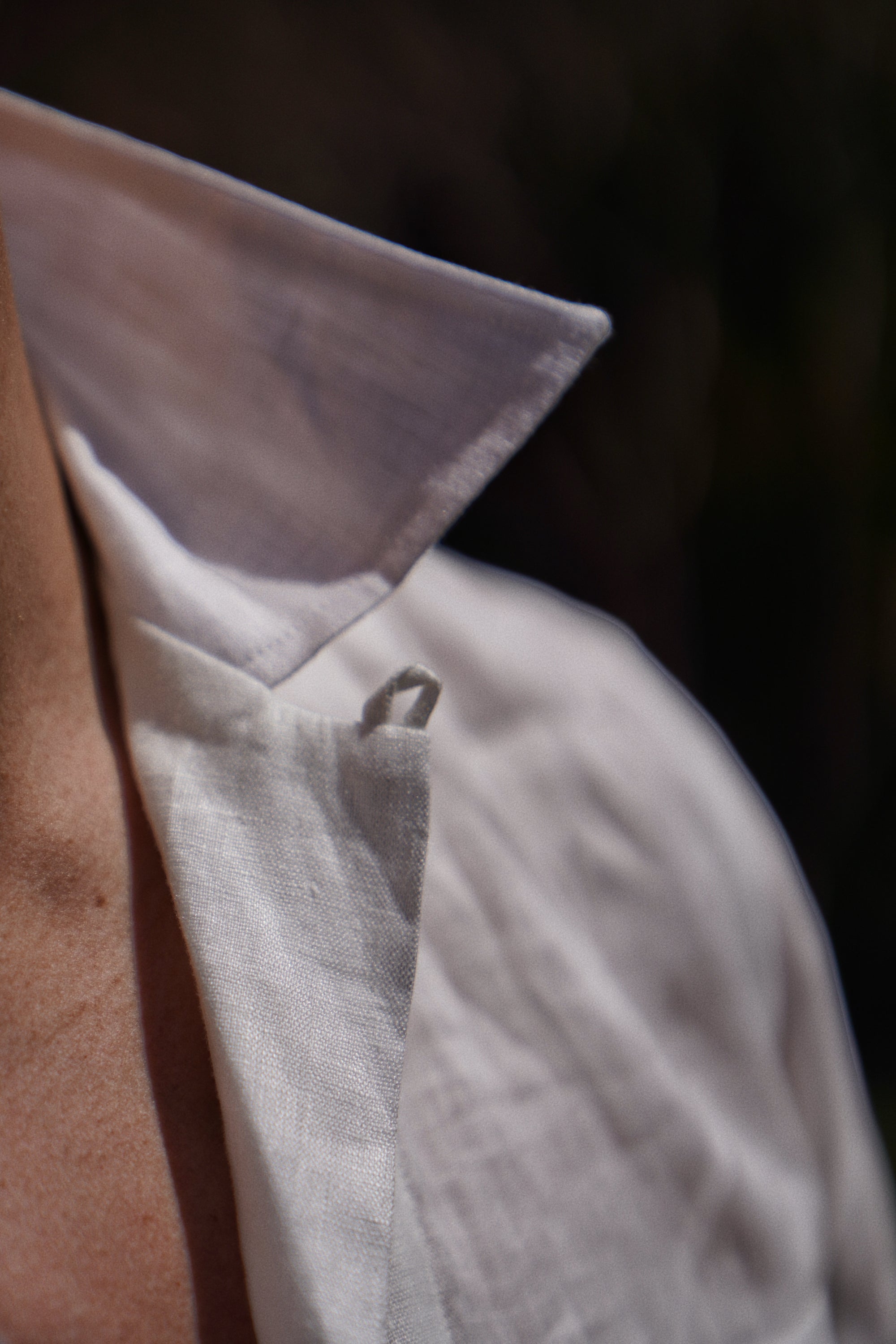 Off White Cuban Collar Linen Shirt #104