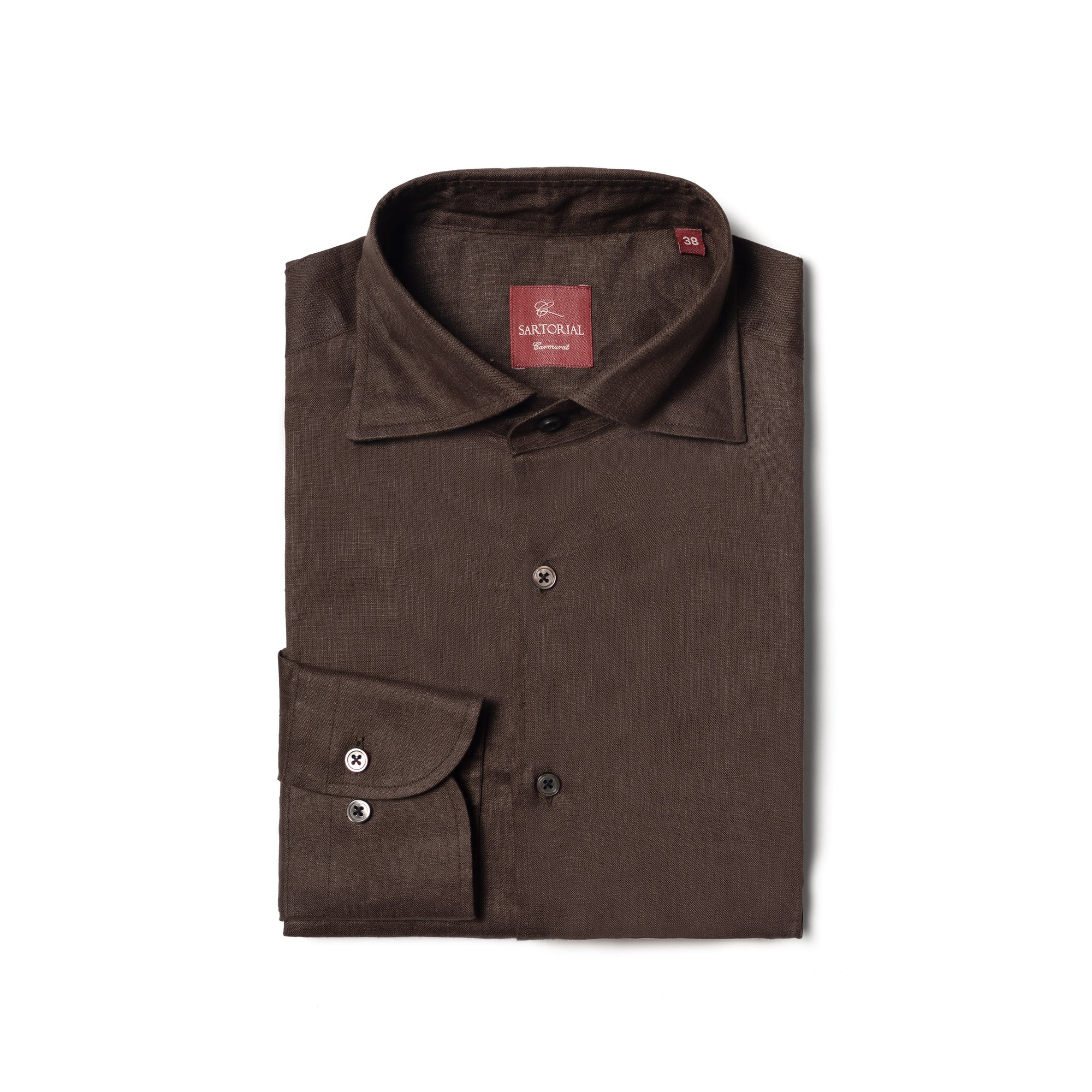 Mocha Linen Shirt #XS24