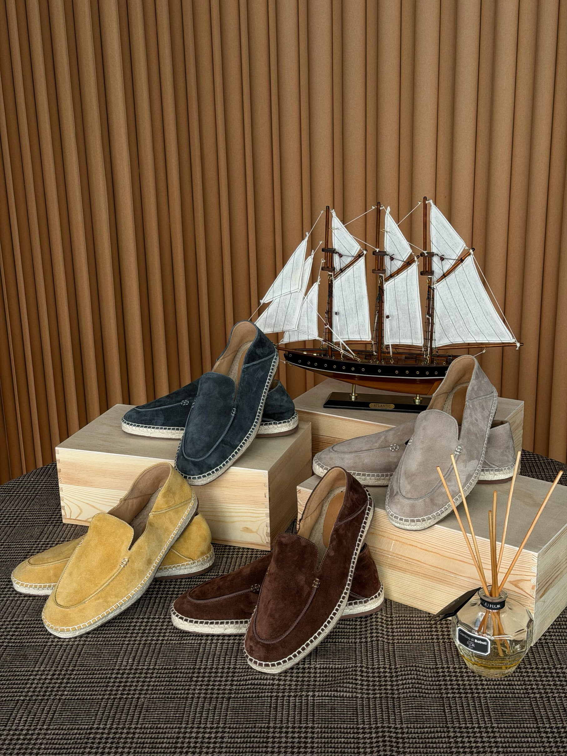 Capri Sheepskin Suede Espadrille