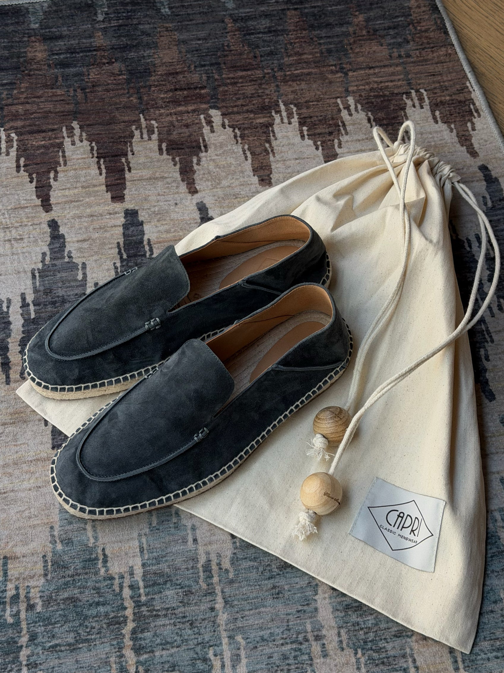 Capri Sheepskin Suede Espadrille