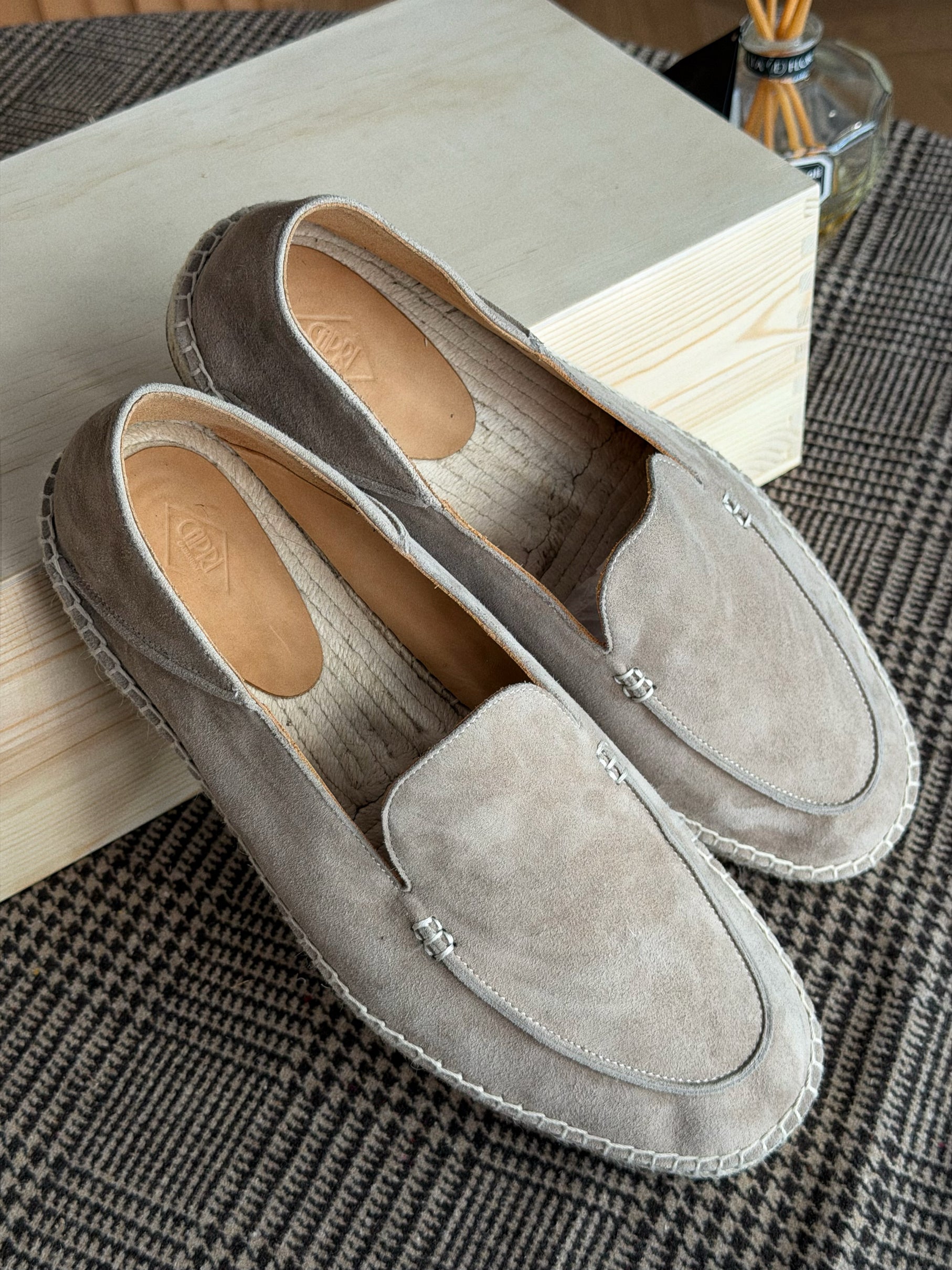 Capri Sheepskin Suede Espadrille