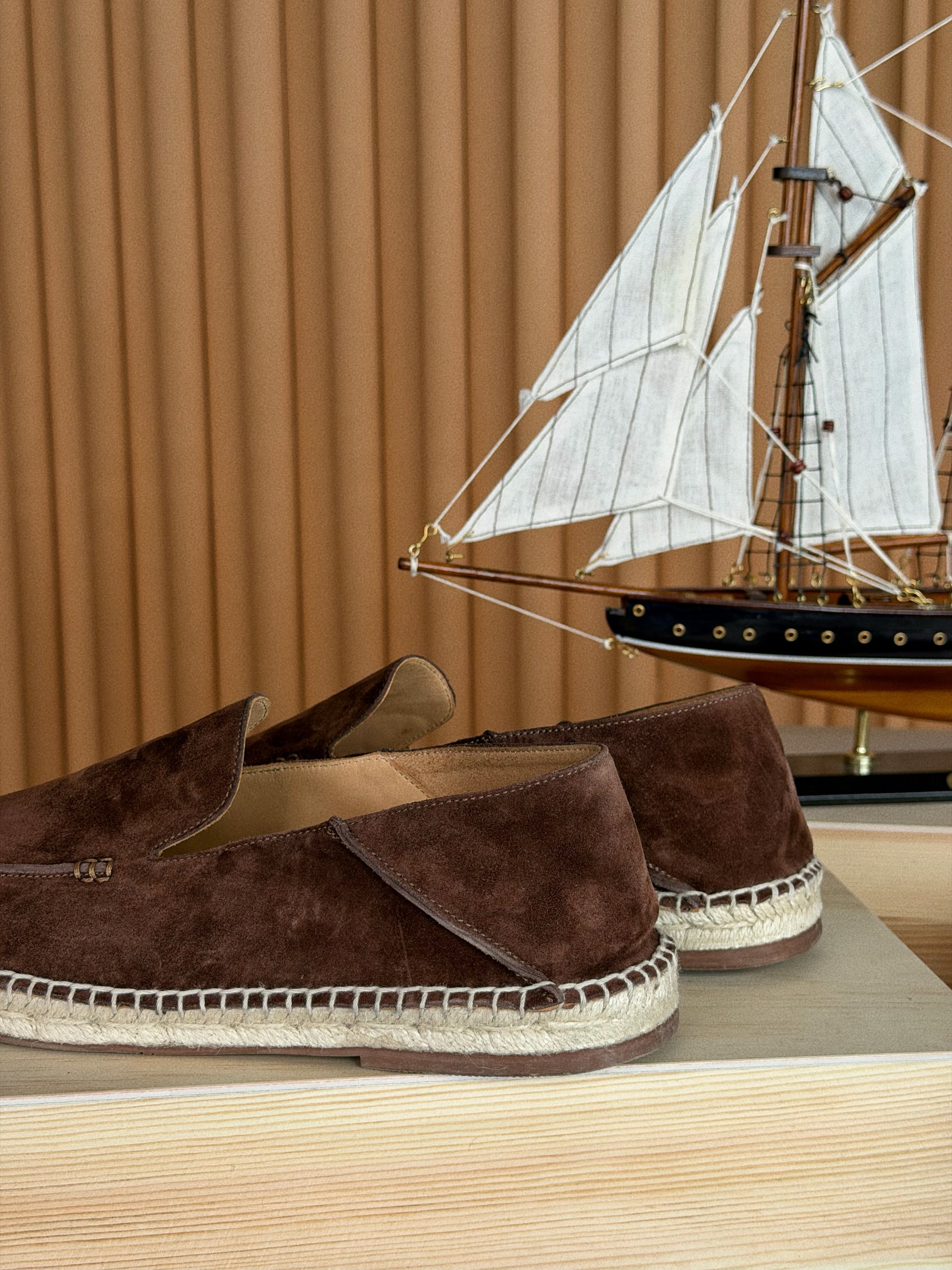 Capri Sheepskin Suede Espadrille