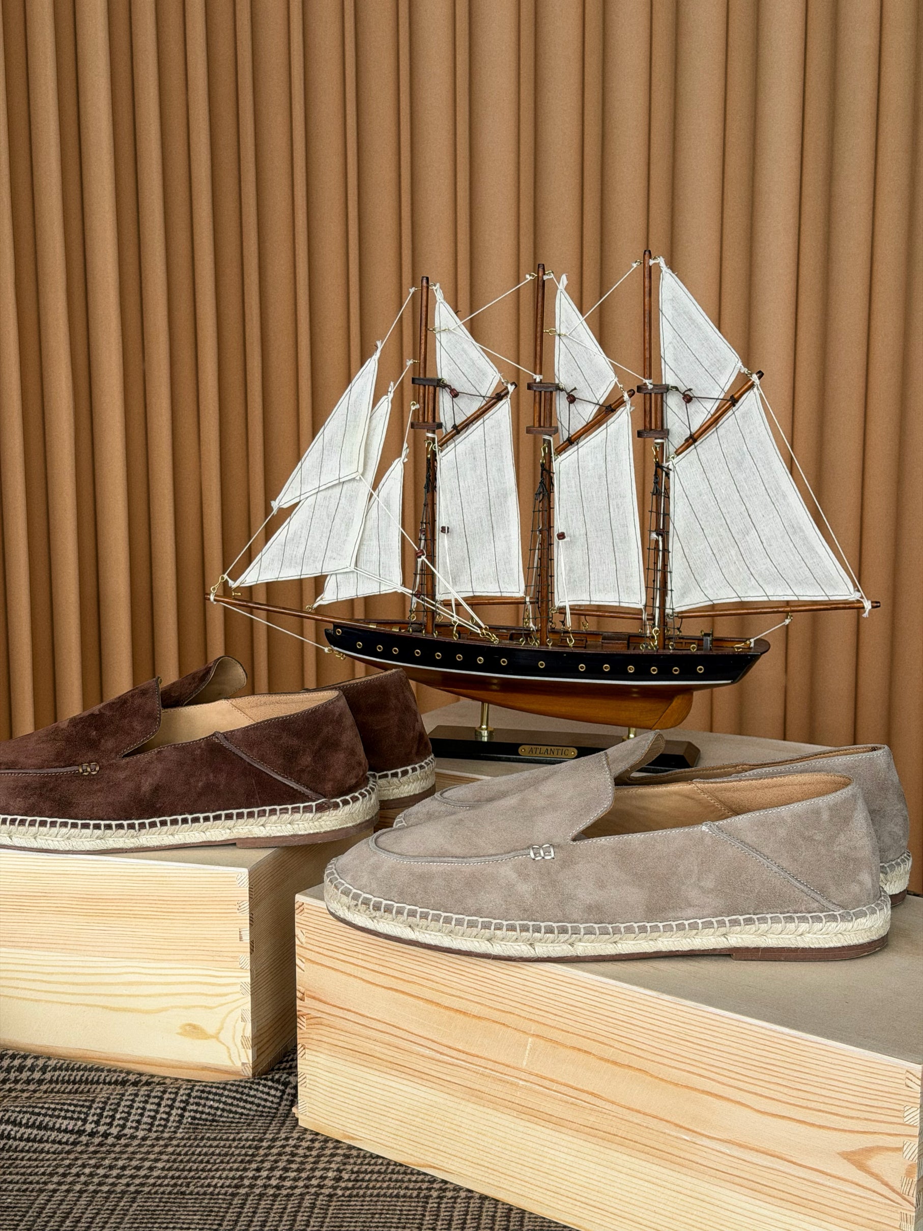Capri Sheepskin Suede Espadrille