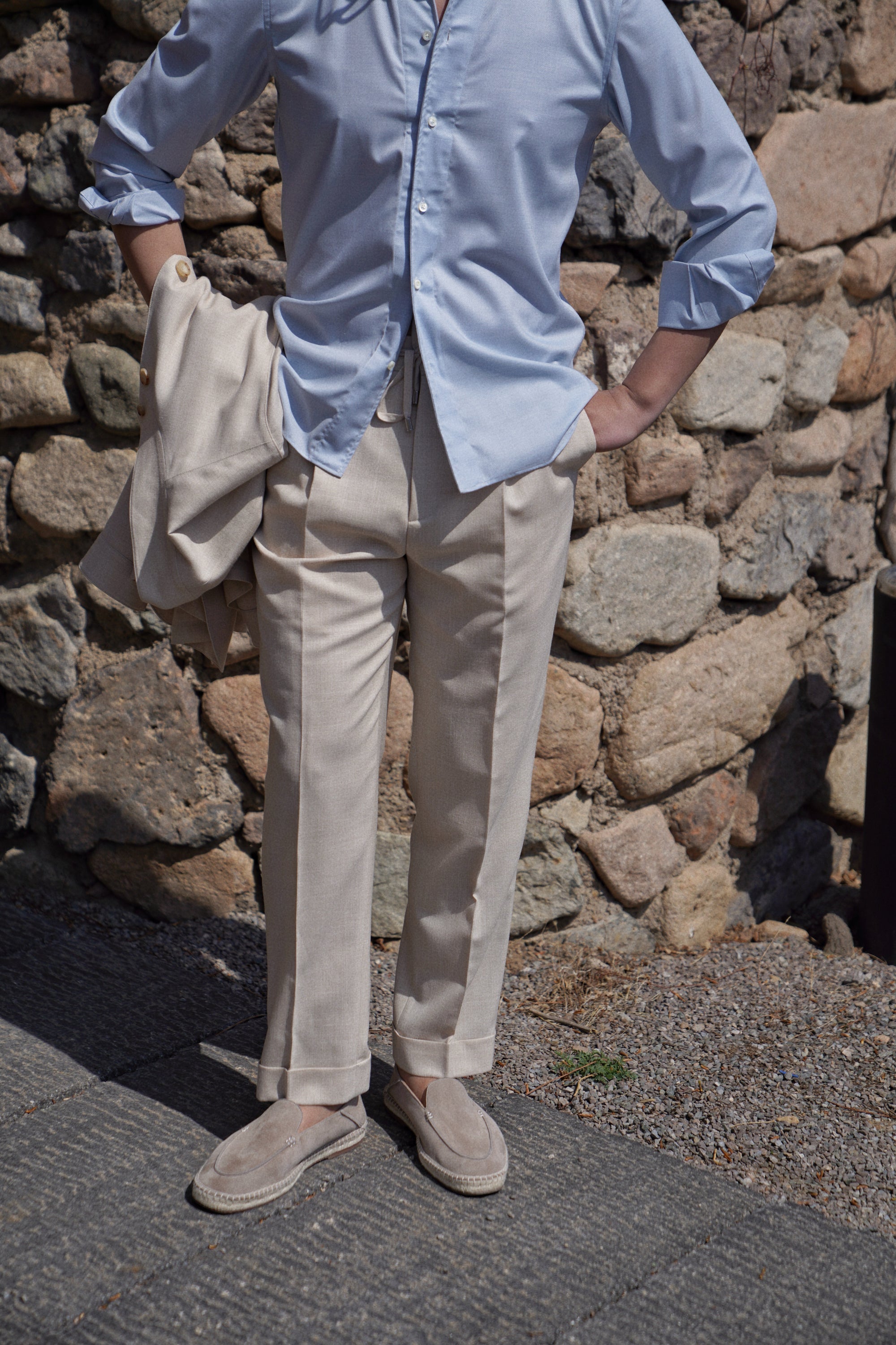 Capri Sheepskin Suede Espadrille
