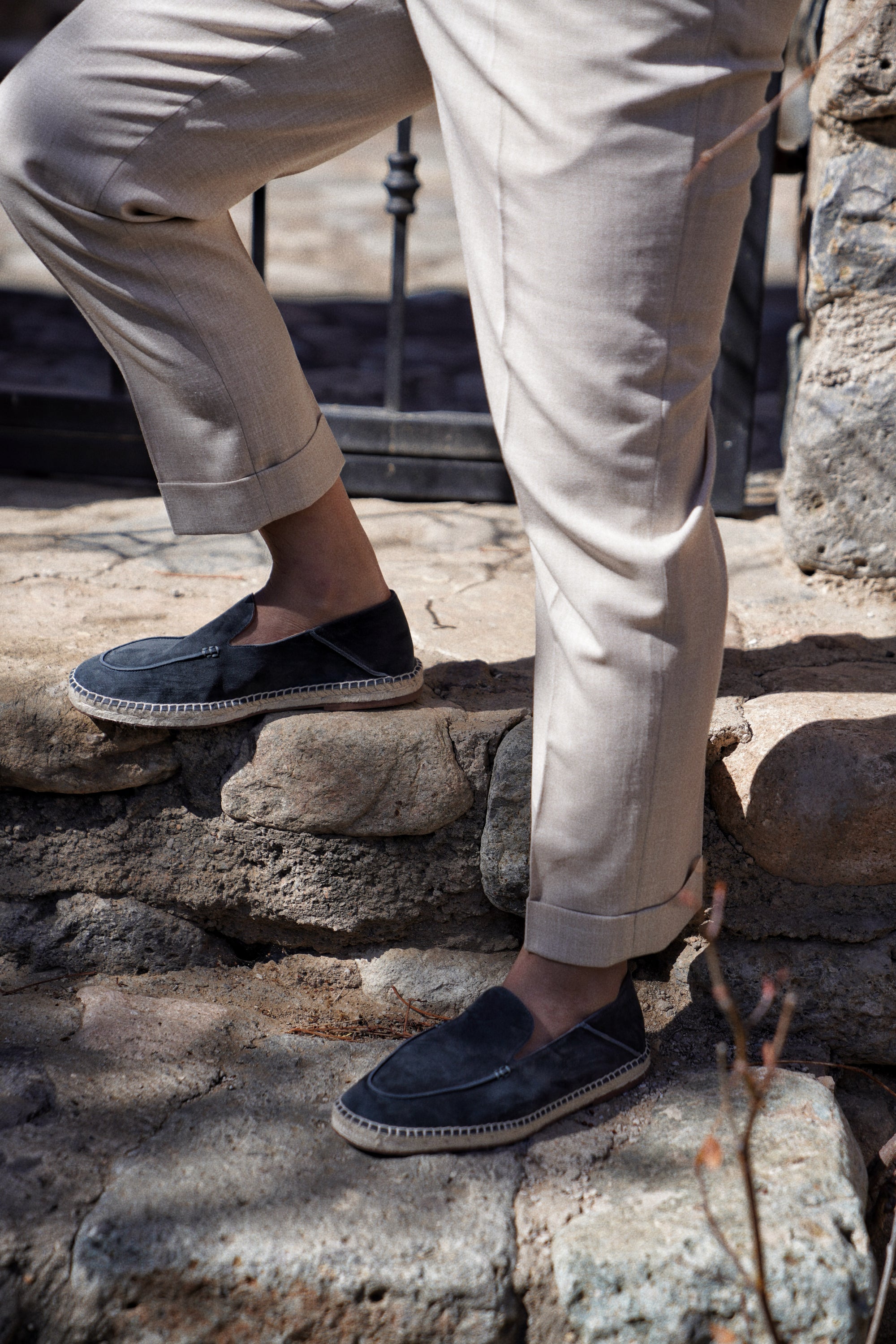 Capri Sheepskin Suede Espadrille