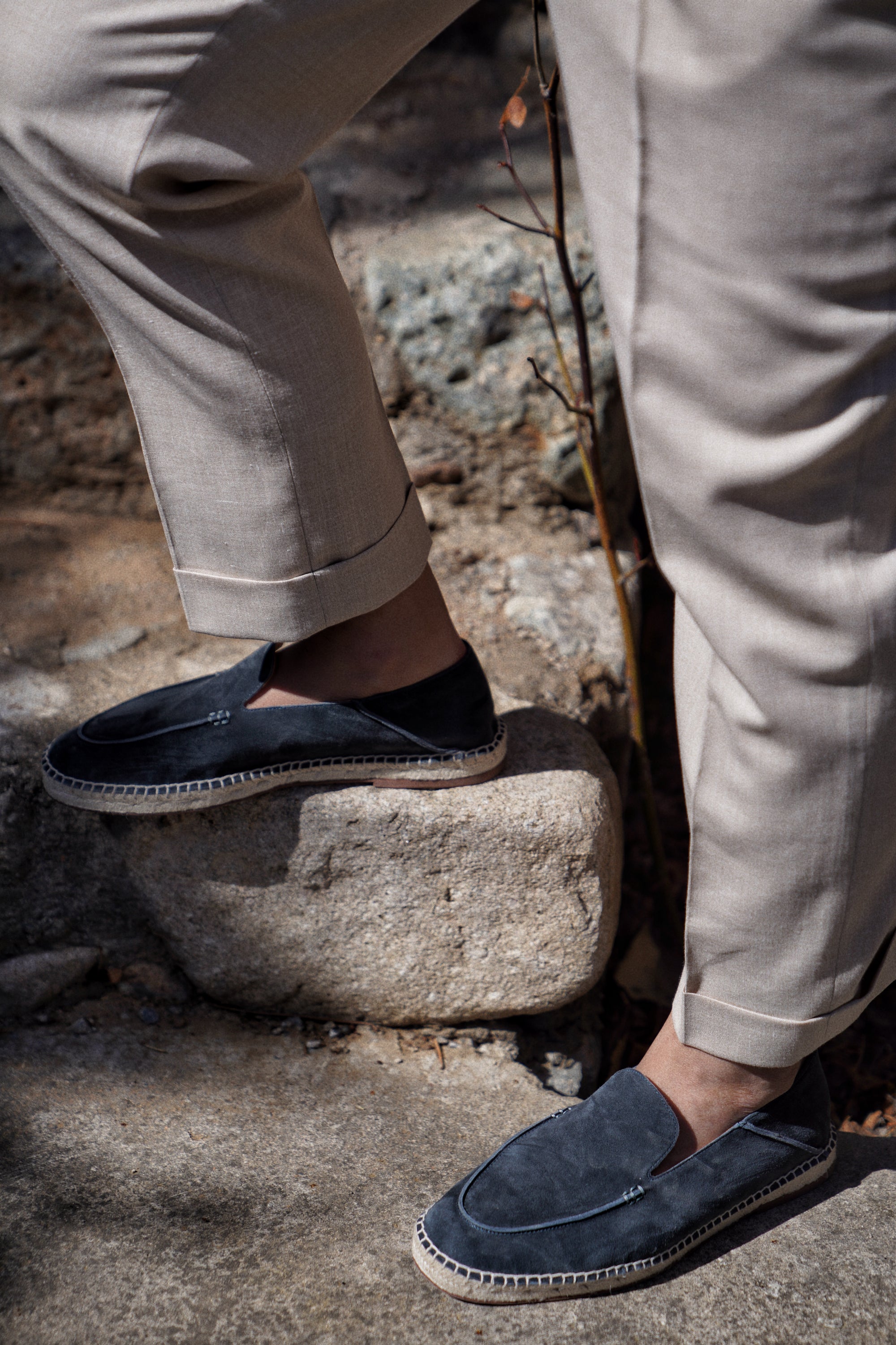 Capri Sheepskin Suede Espadrille