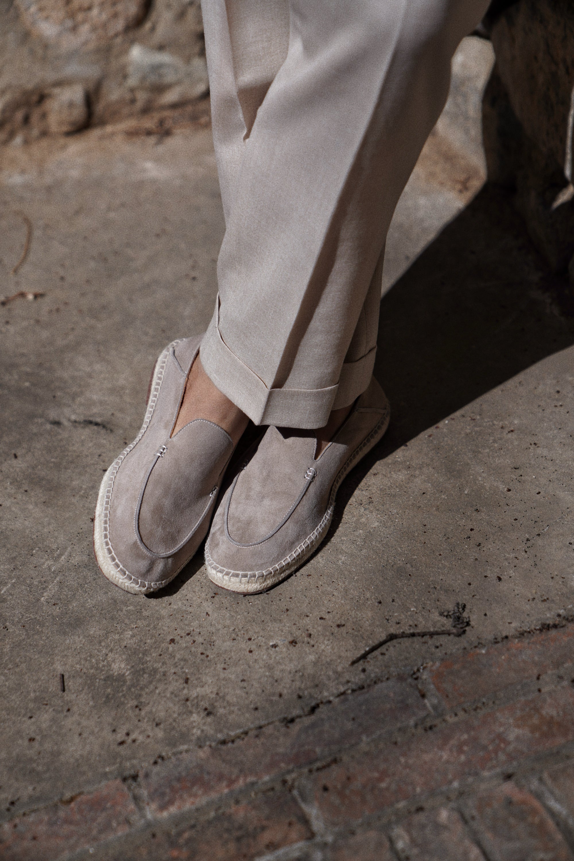 Capri Sheepskin Suede Espadrille