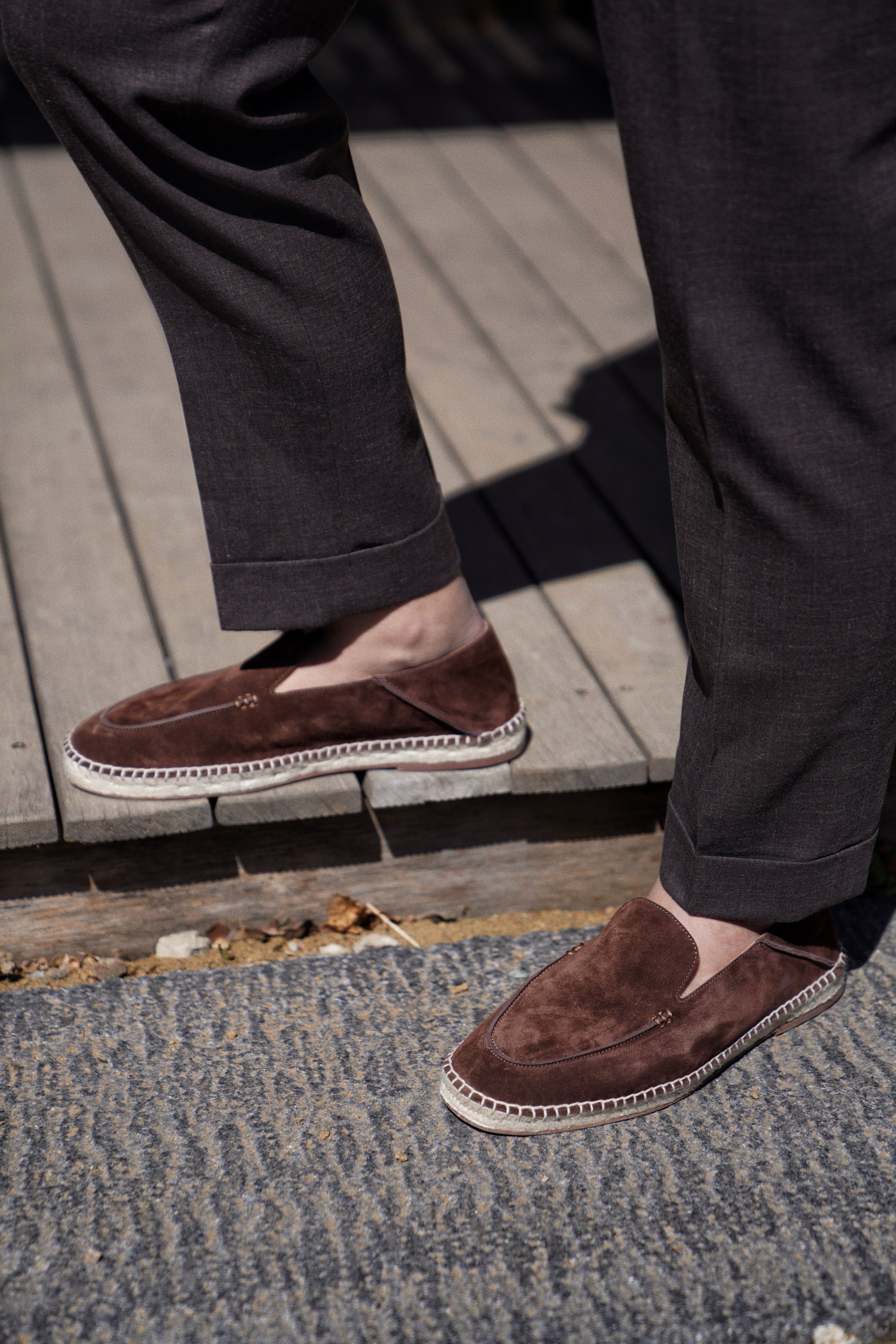 Capri Sheepskin Suede Espadrille