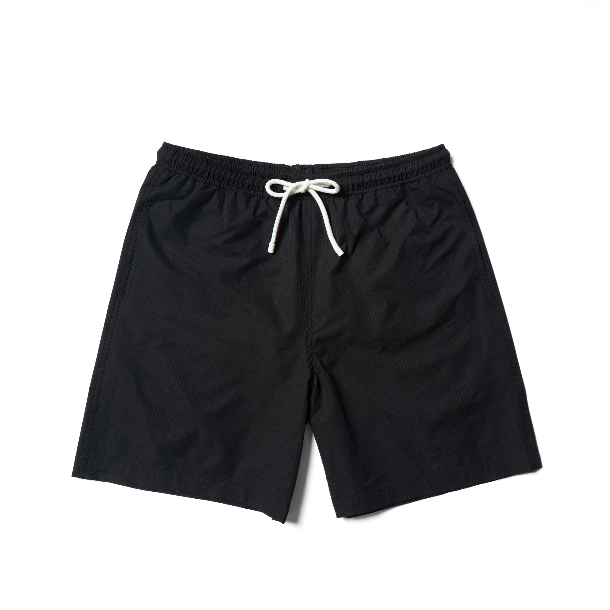 Seersucker Drawstring Beach Shorts