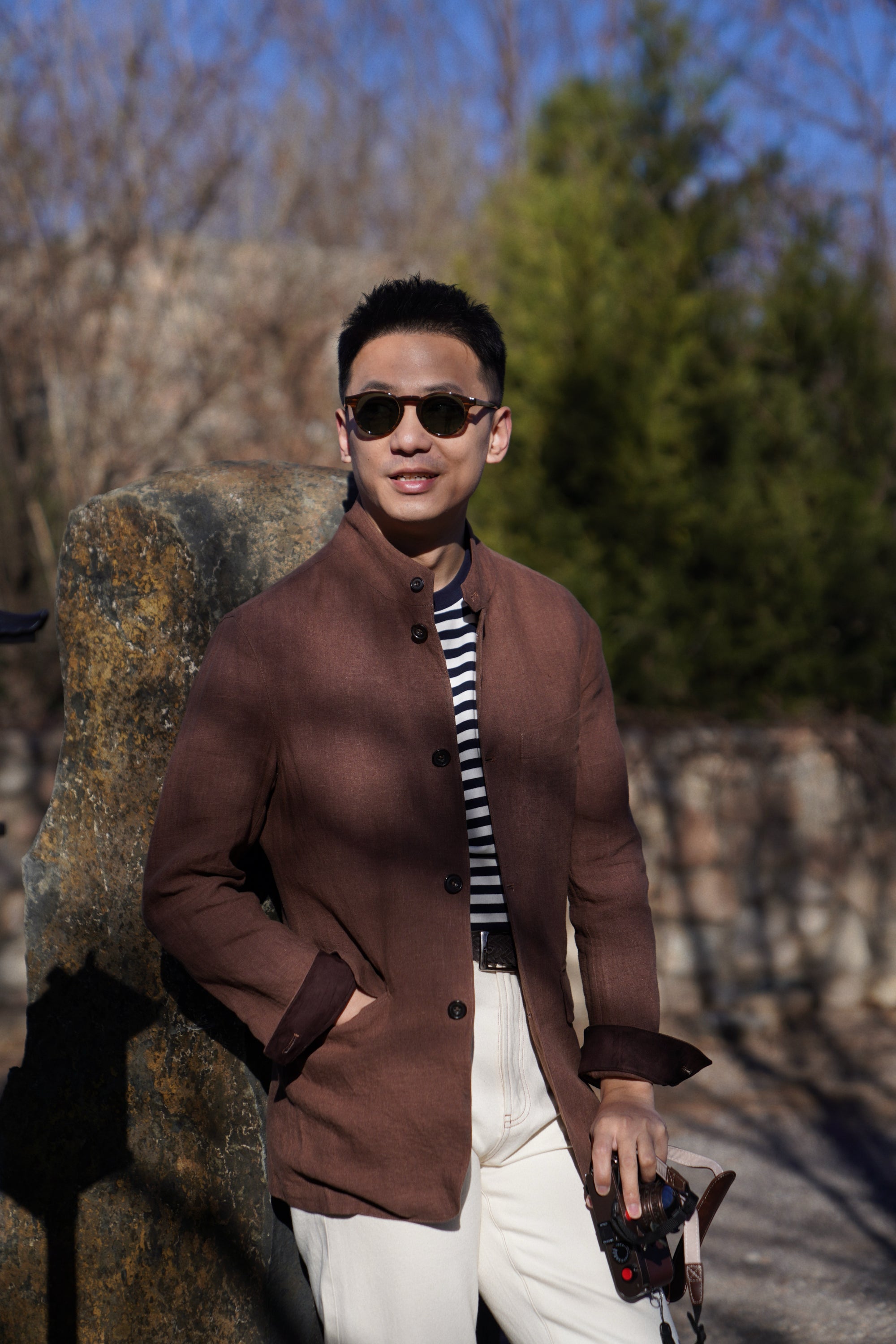 Brown Hemp Earl Jacket #282